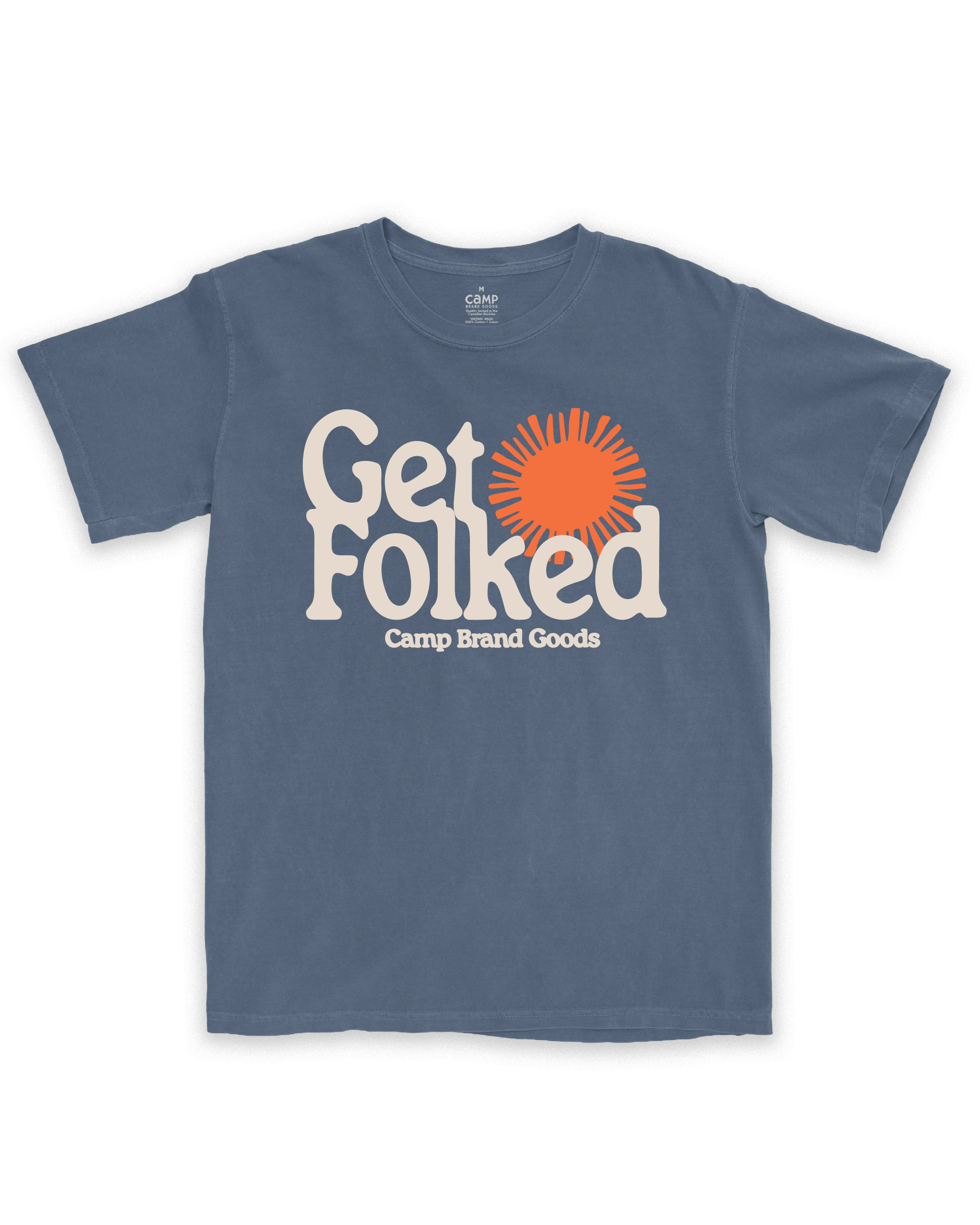 Get Folked Vintage Tee - Faded Navy