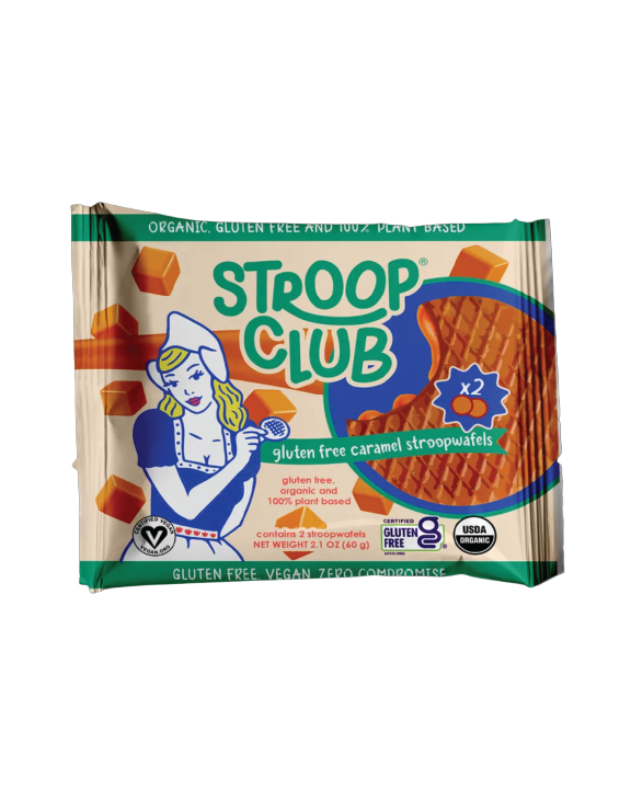 Vegan Gluten Free Traditional Caramel Stroopwafel
