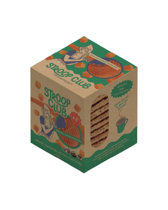 Vegan Gluten Free Traditional Caramel Stroopwafel - 8 Pack