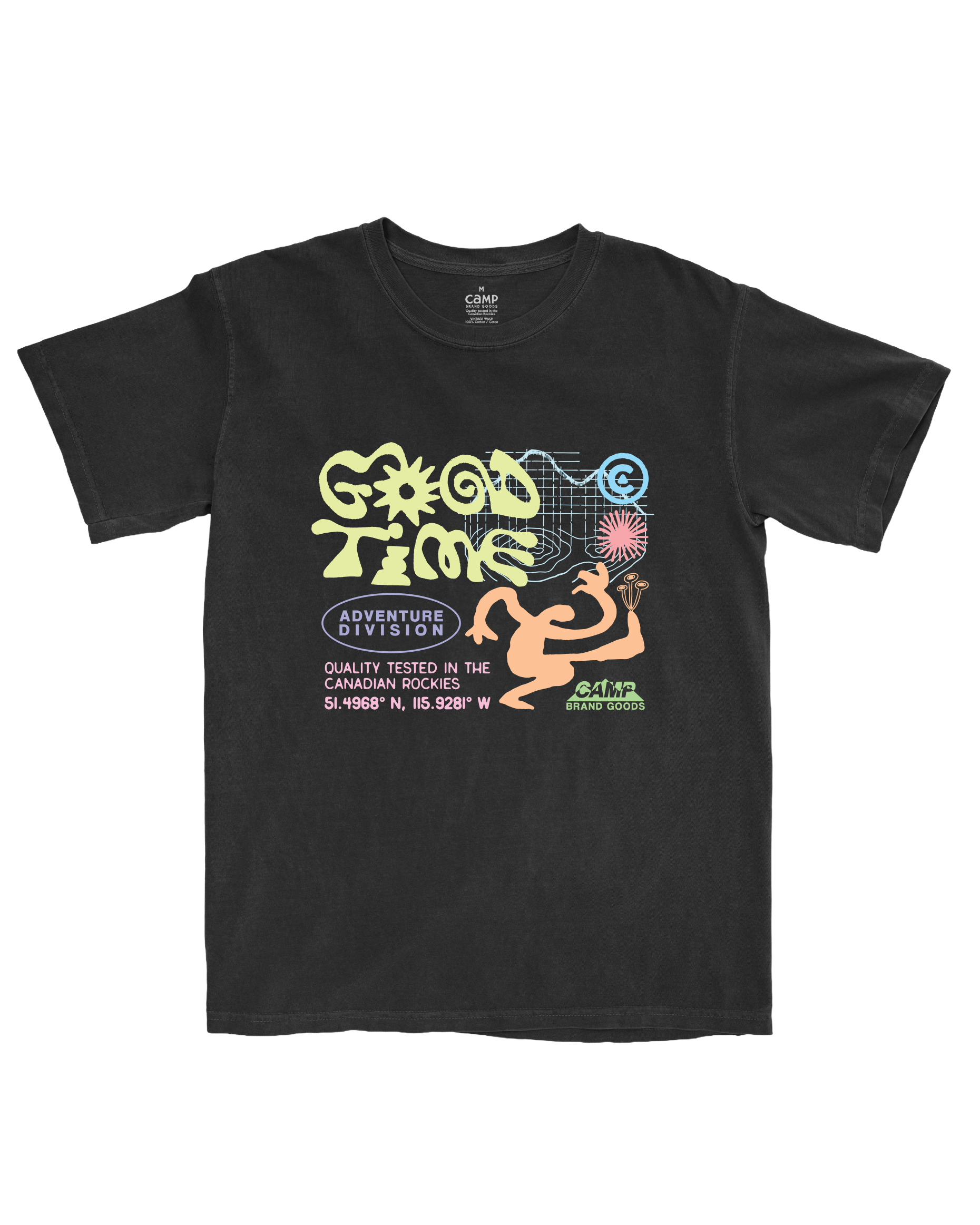 Good Times Vintage Tee - Faded Black