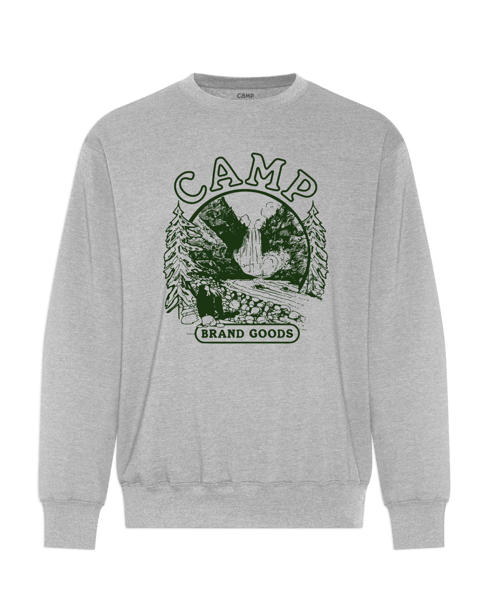 Bear Falls Everyday Crewneck - Heather Grey