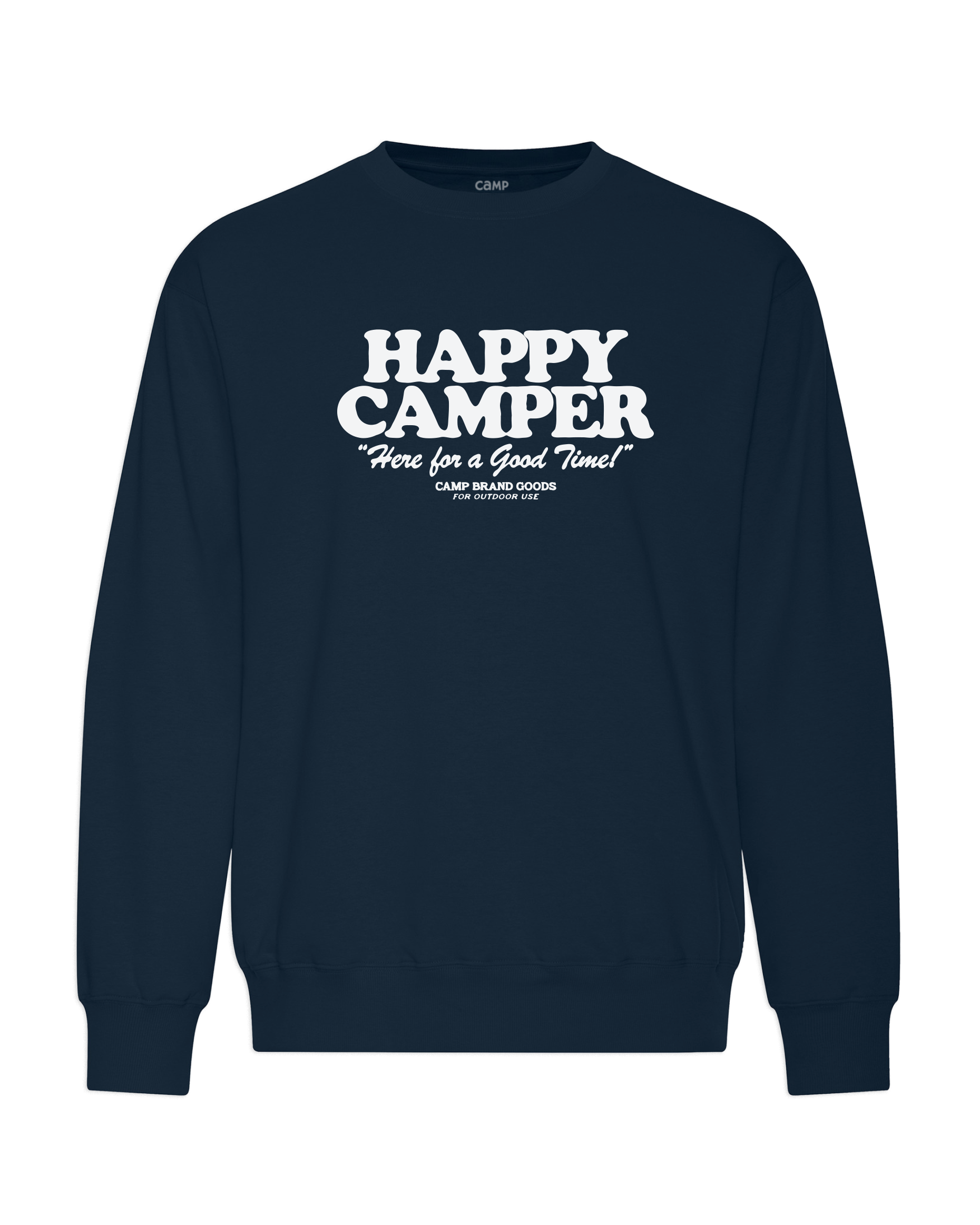 Happy Camper Everyday Crewneck - Midnight Blue