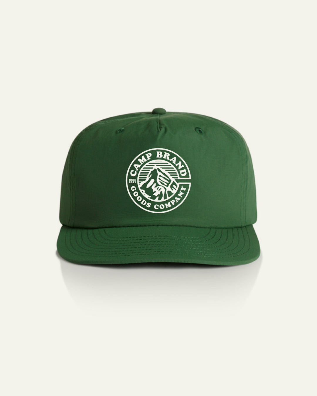 Heritage Crest Nylon Camp Hat - Forest Green