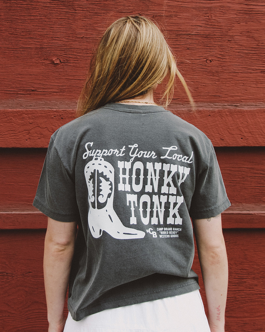 Honky Tonk W's Vintage T-Shirt - Faded Black