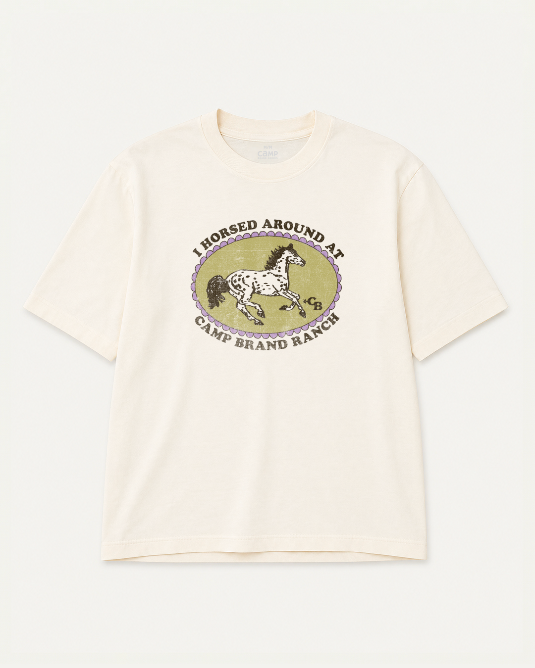 Horsed Around W Vintage T-Shirt - Vintage White