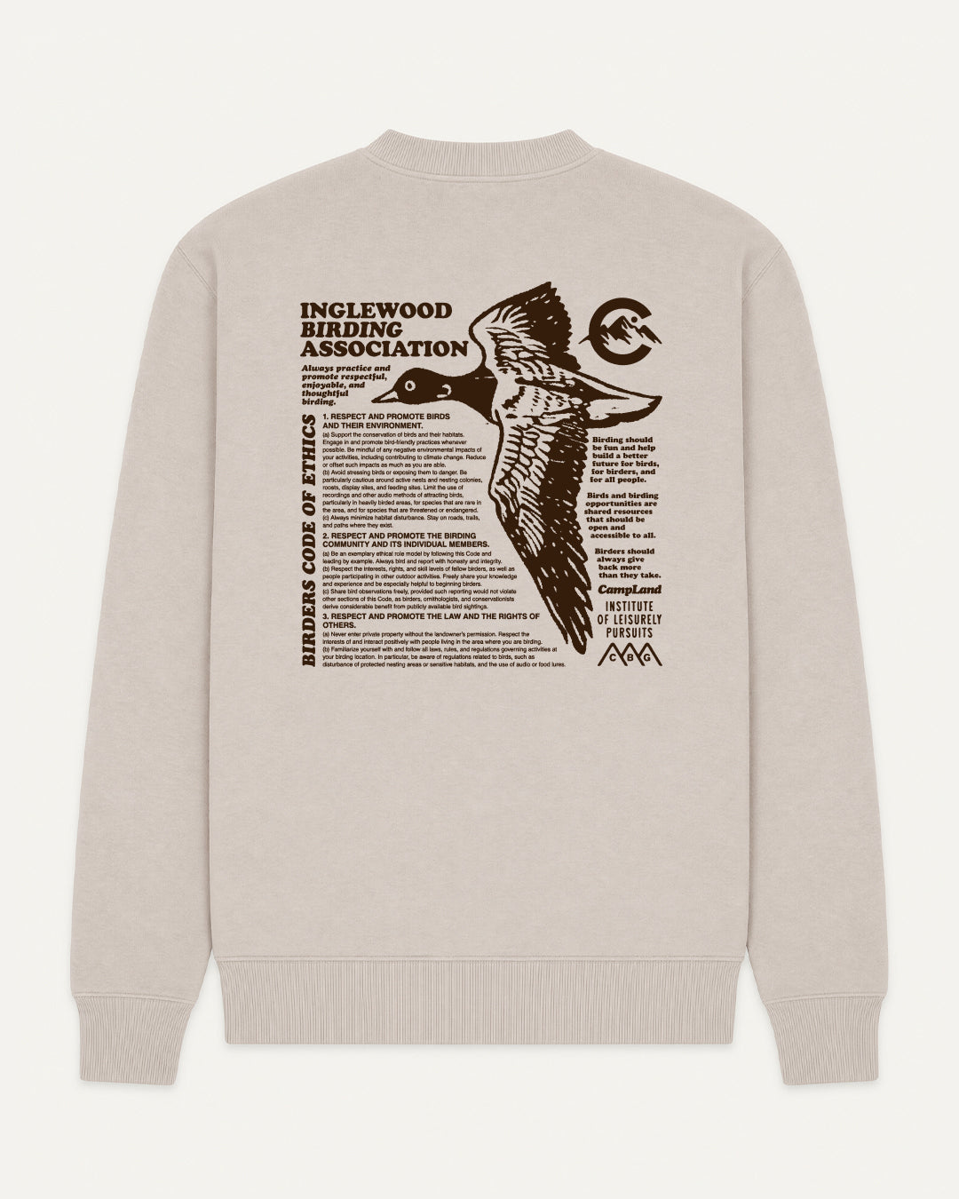 Birder's Club Vintage Crewneck - Sand