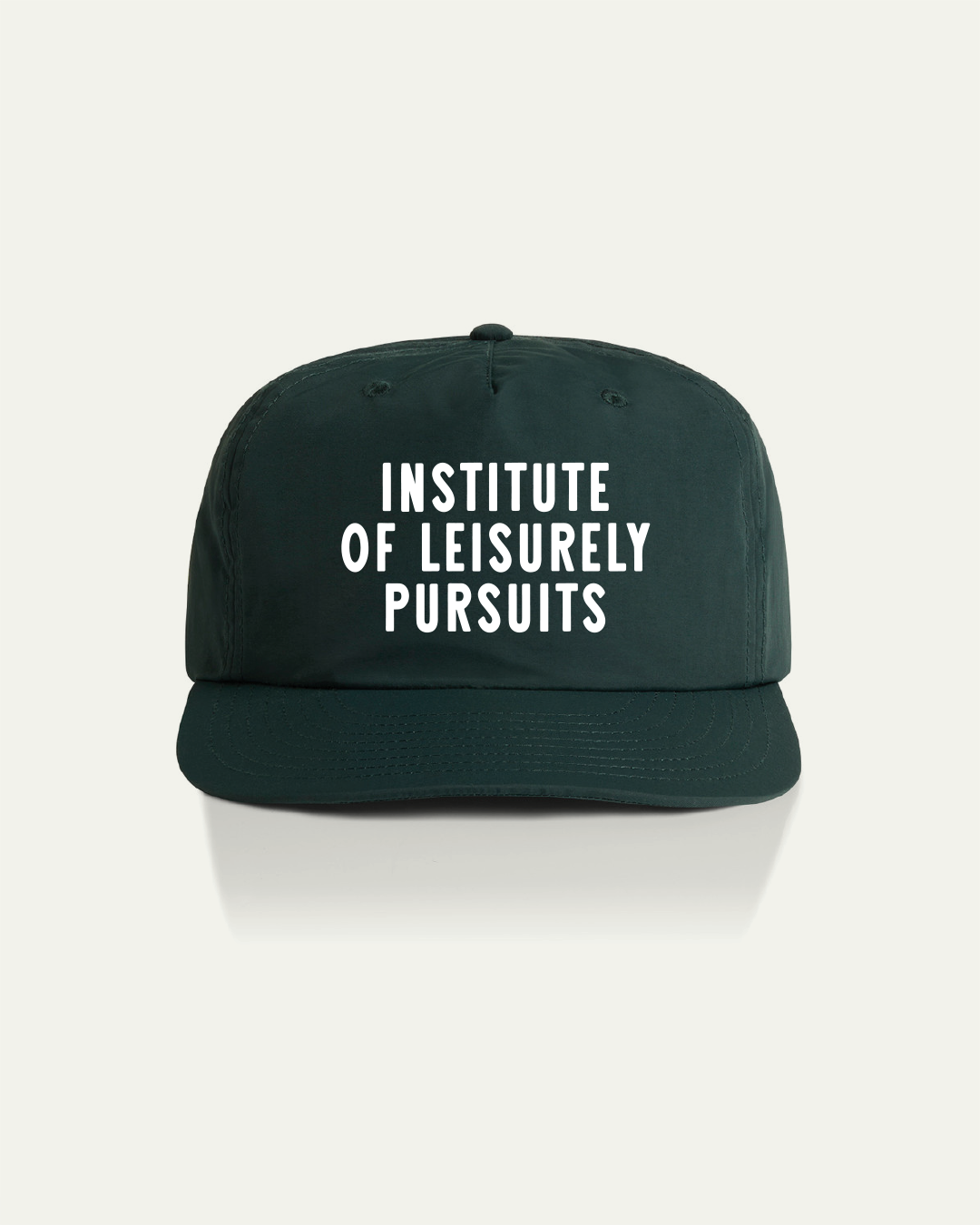 Institute Nylon Camp Hat - Pine Green