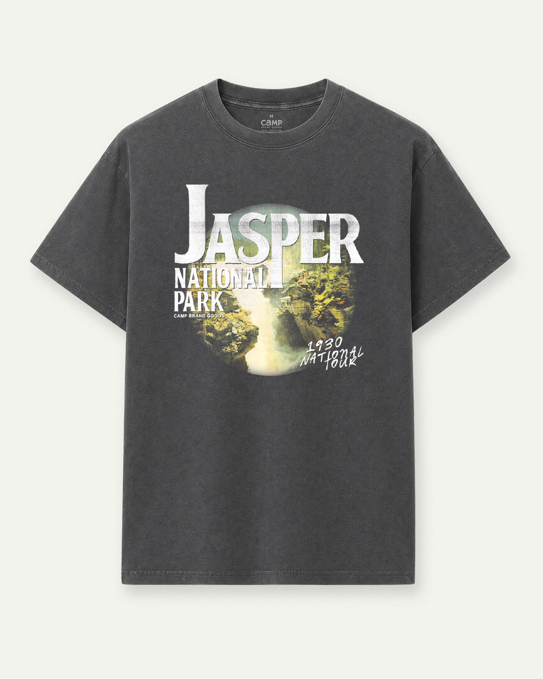 Jasper Rockies Tour Vintage T-Shirt - Faded Black