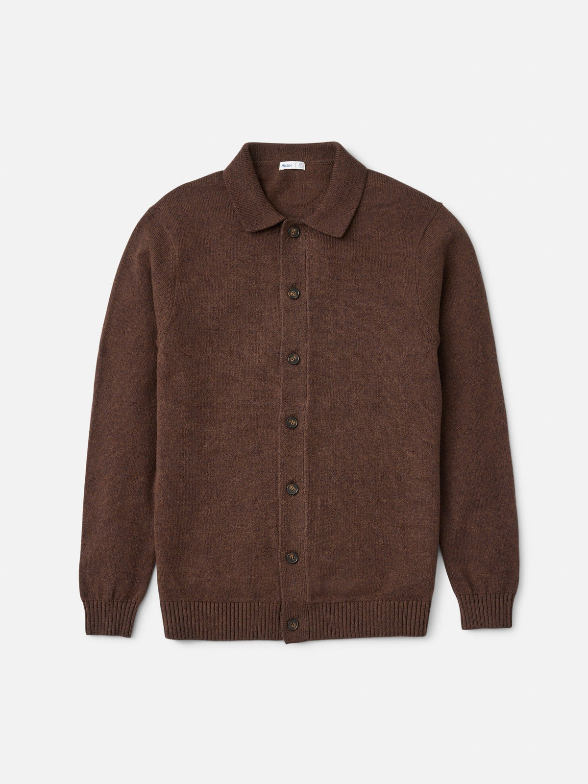 Katin Conor Sweater in Heather Brown, flat, front