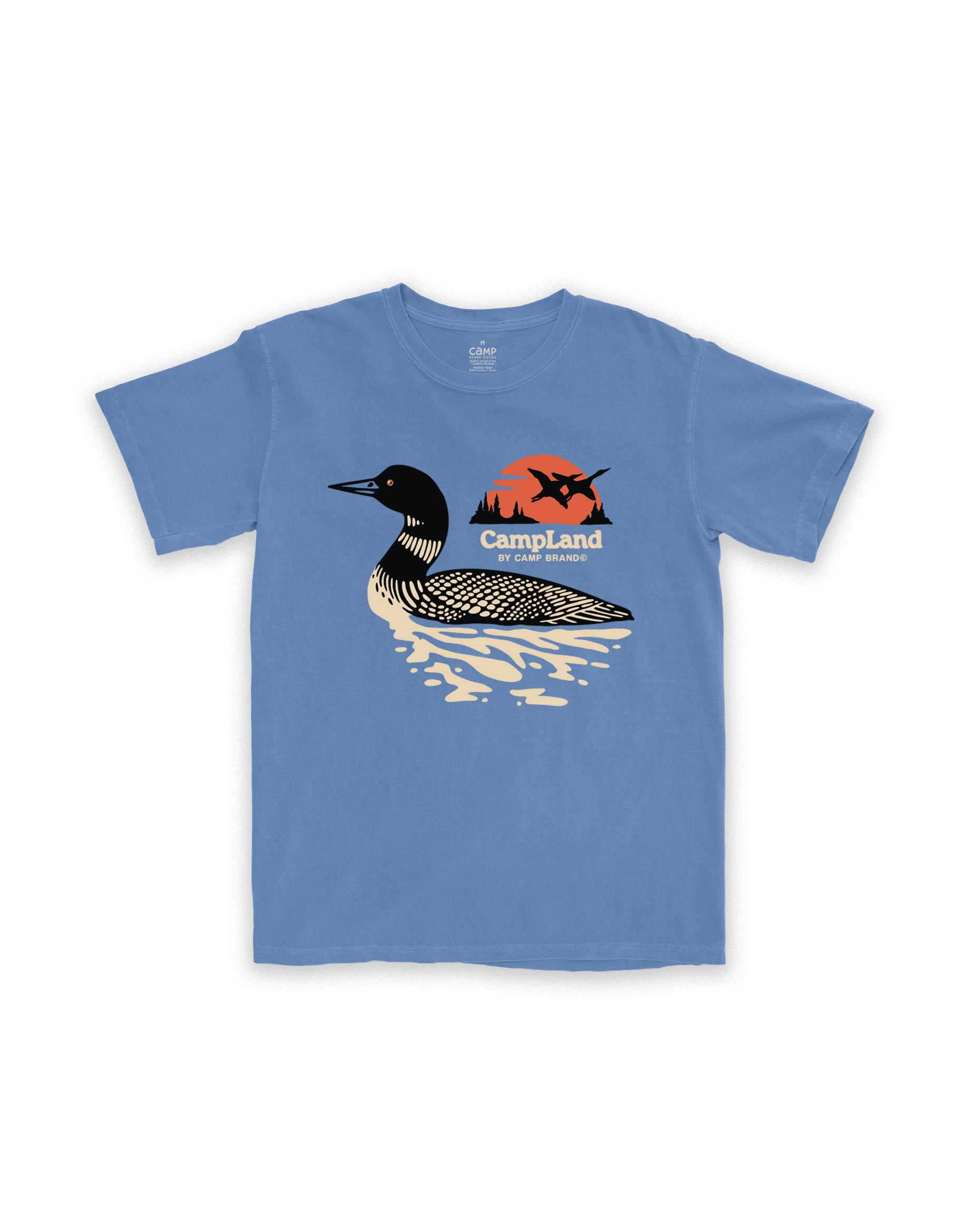 Loon Lake Youth Vintage Tee - Faded Blue