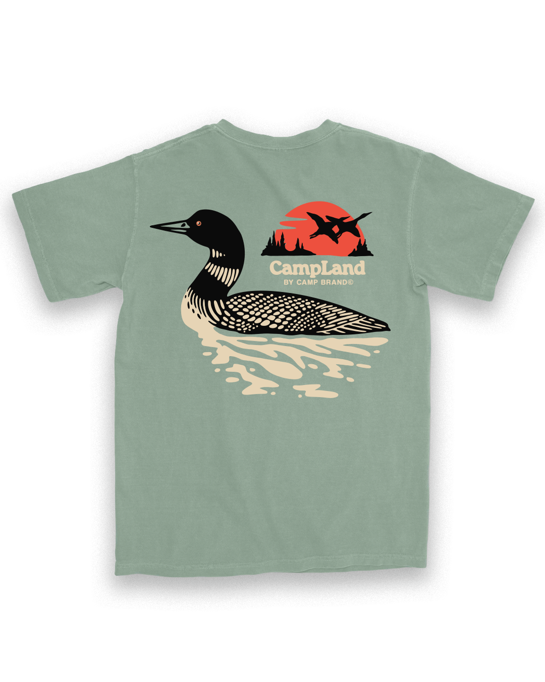 Loon Lake Vintage Tee - Faded Sage