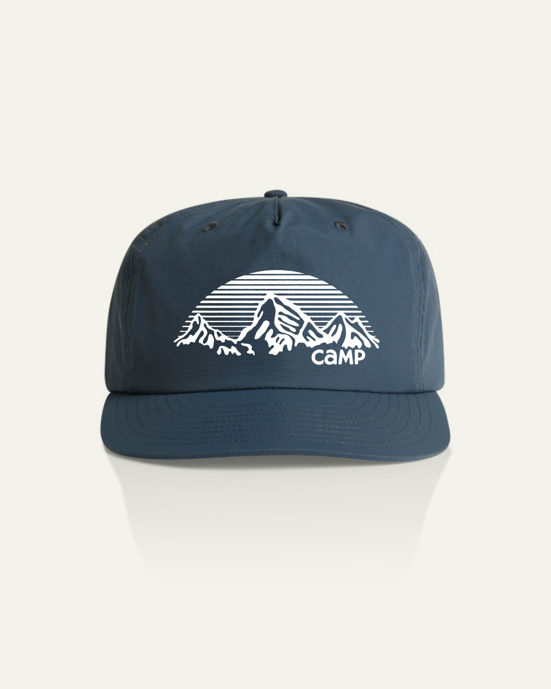 Mountain Arch Nylon Camp Hat - Petrol Blue
