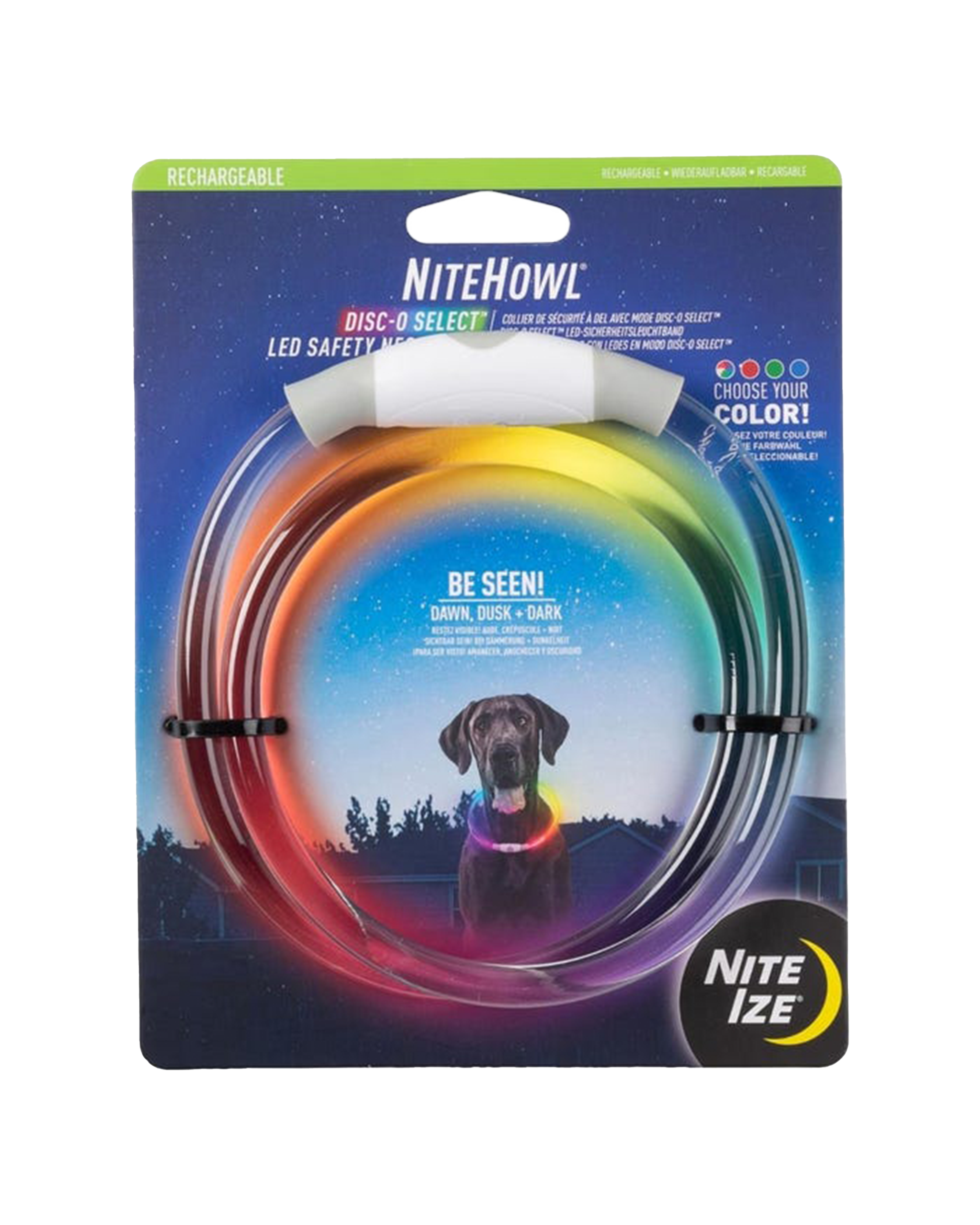 NiteHowl LED Safety Necklace Disc-o Select