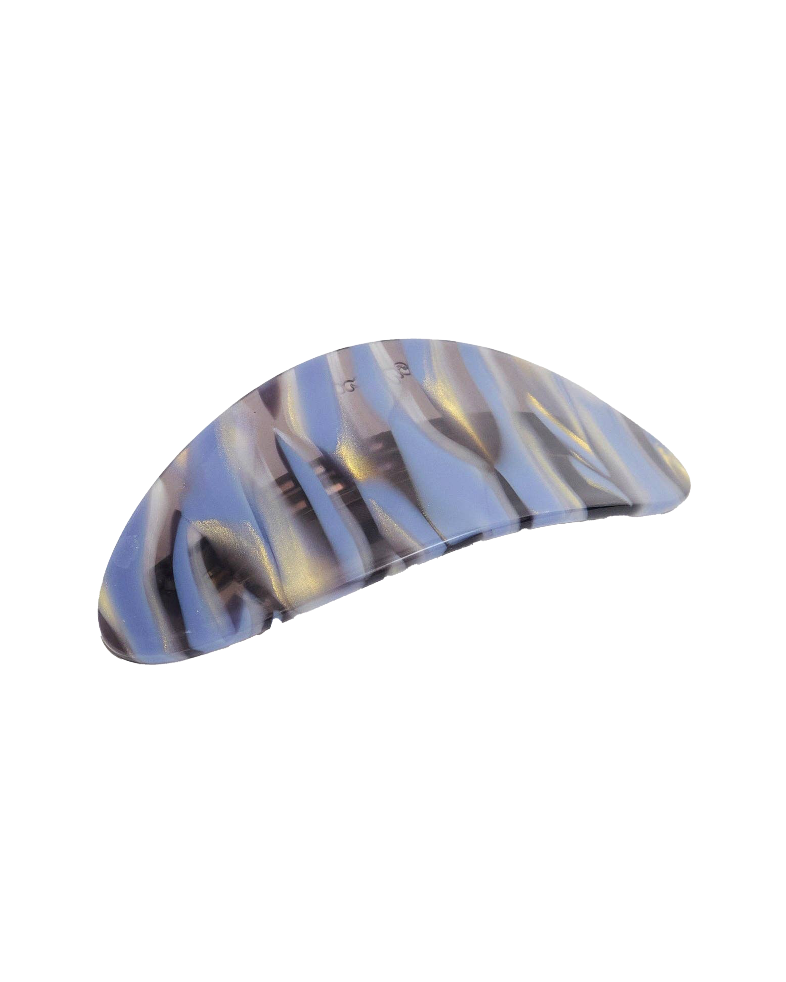 Oval Barrette in Phantom