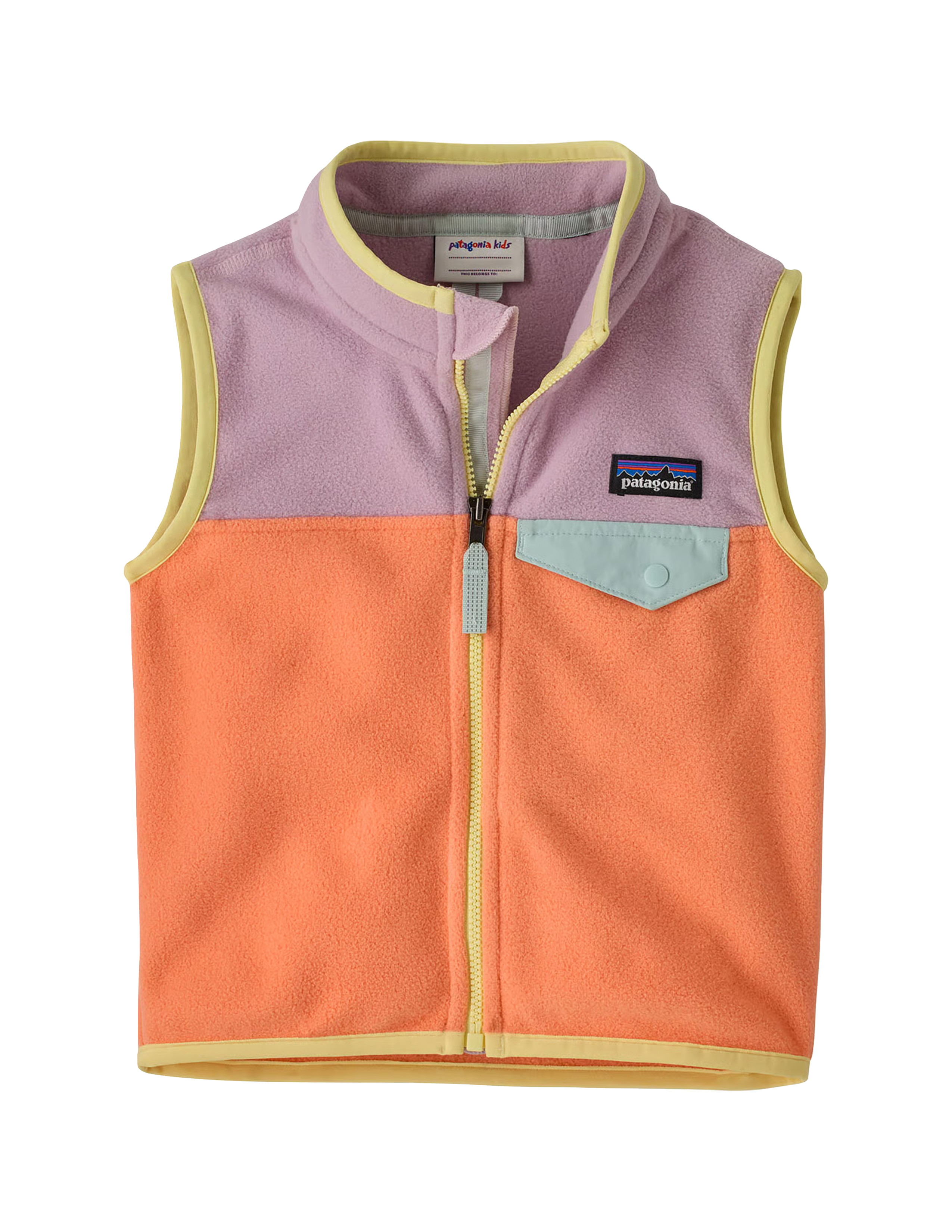 Baby Micro D Snap-T Vest Peach Sherbet