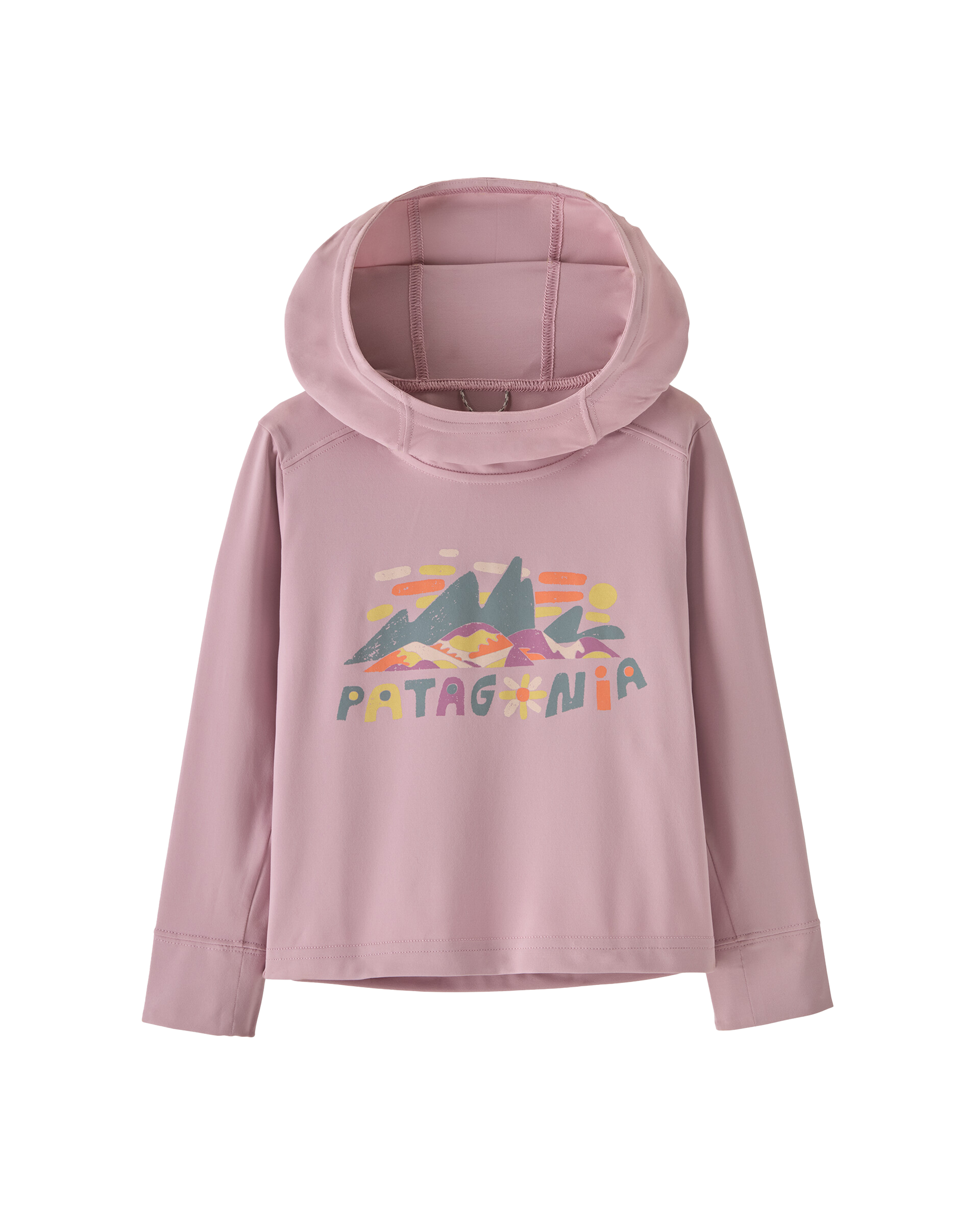 Baby Capilene Silkweight Hoody Fitz Roy Superbloom: Quiet Violet