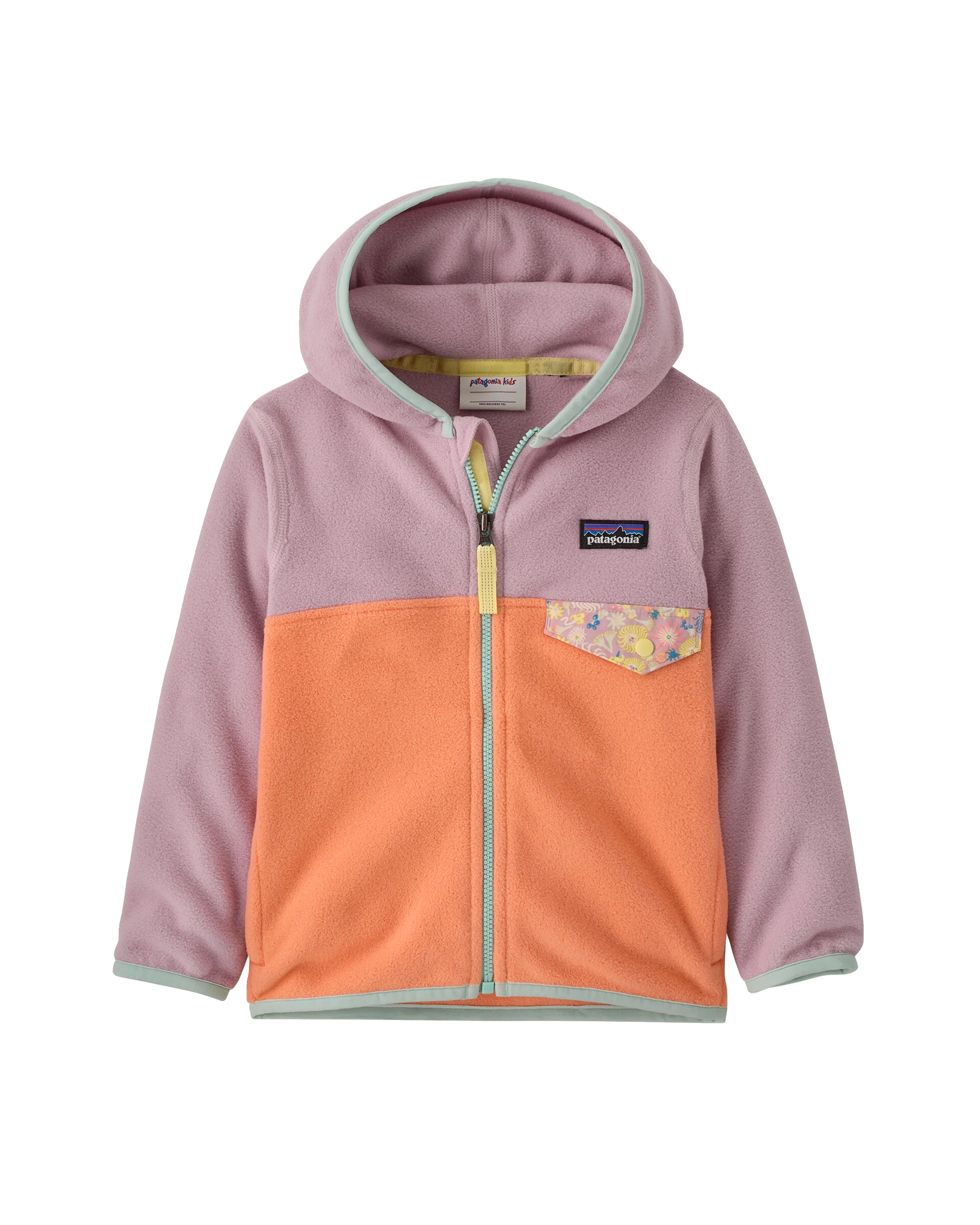 Baby Micro D Snap-T Jacket Peach Sherbet w/ Quiet Violet