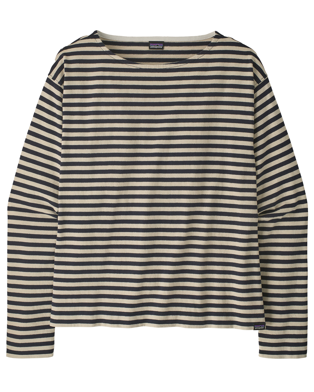 Women's Longsleeve Mariner Top - Even Stripe: Sunken Blue