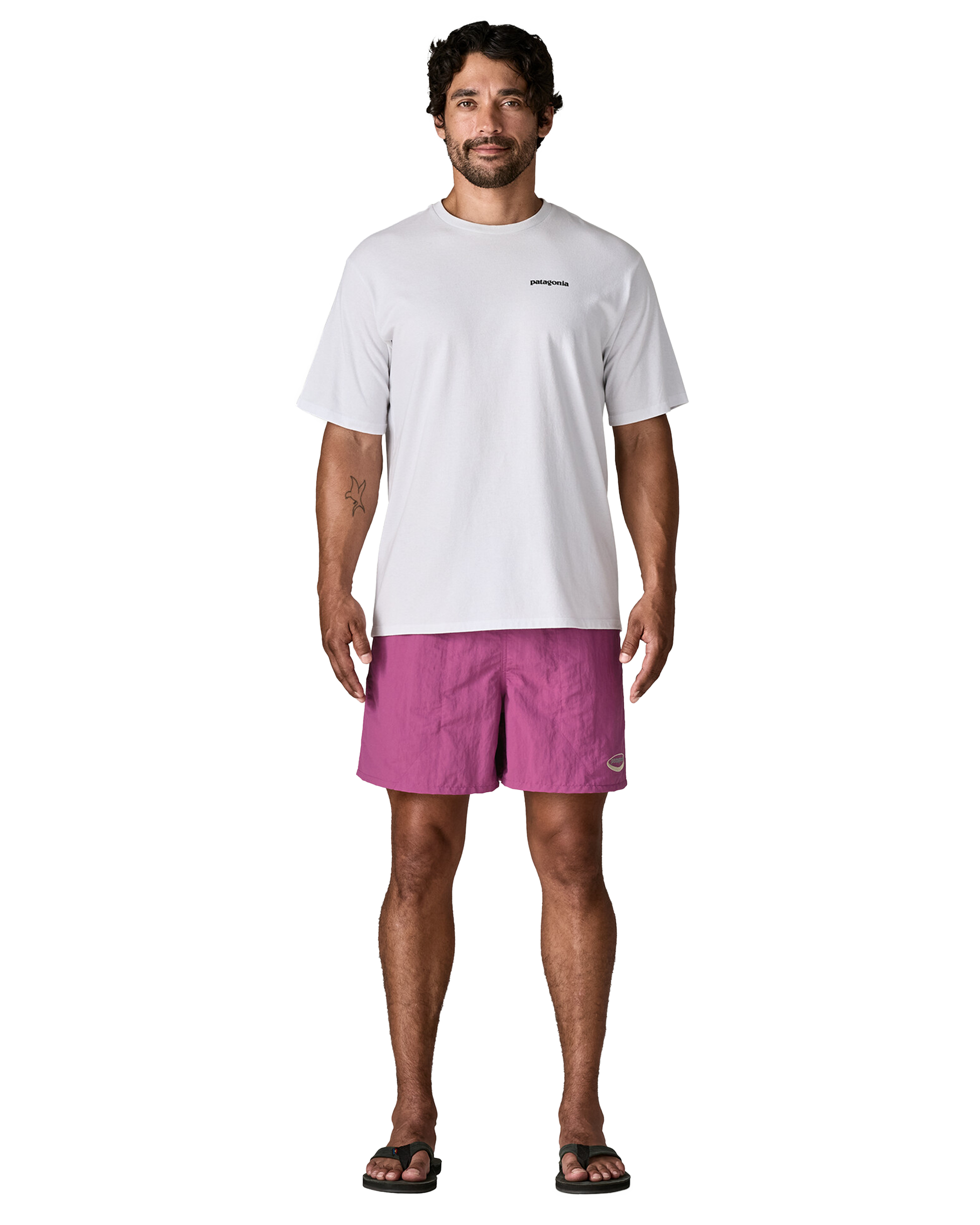 Men's Baggies Shorts - 5 in. '95 Oval Logo: Faded Magenta