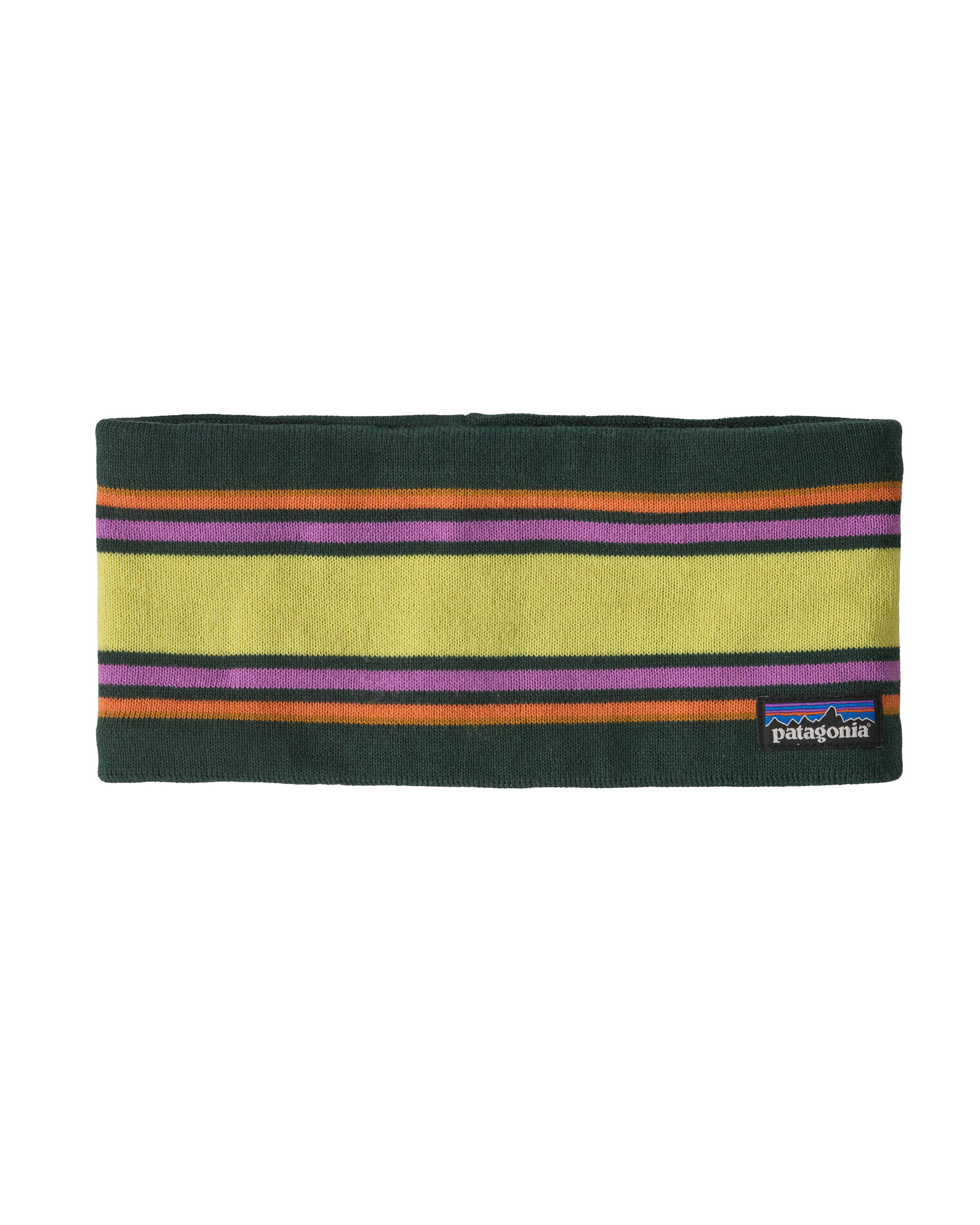 Powder Town Headband Summit Stripe: Cascade Green