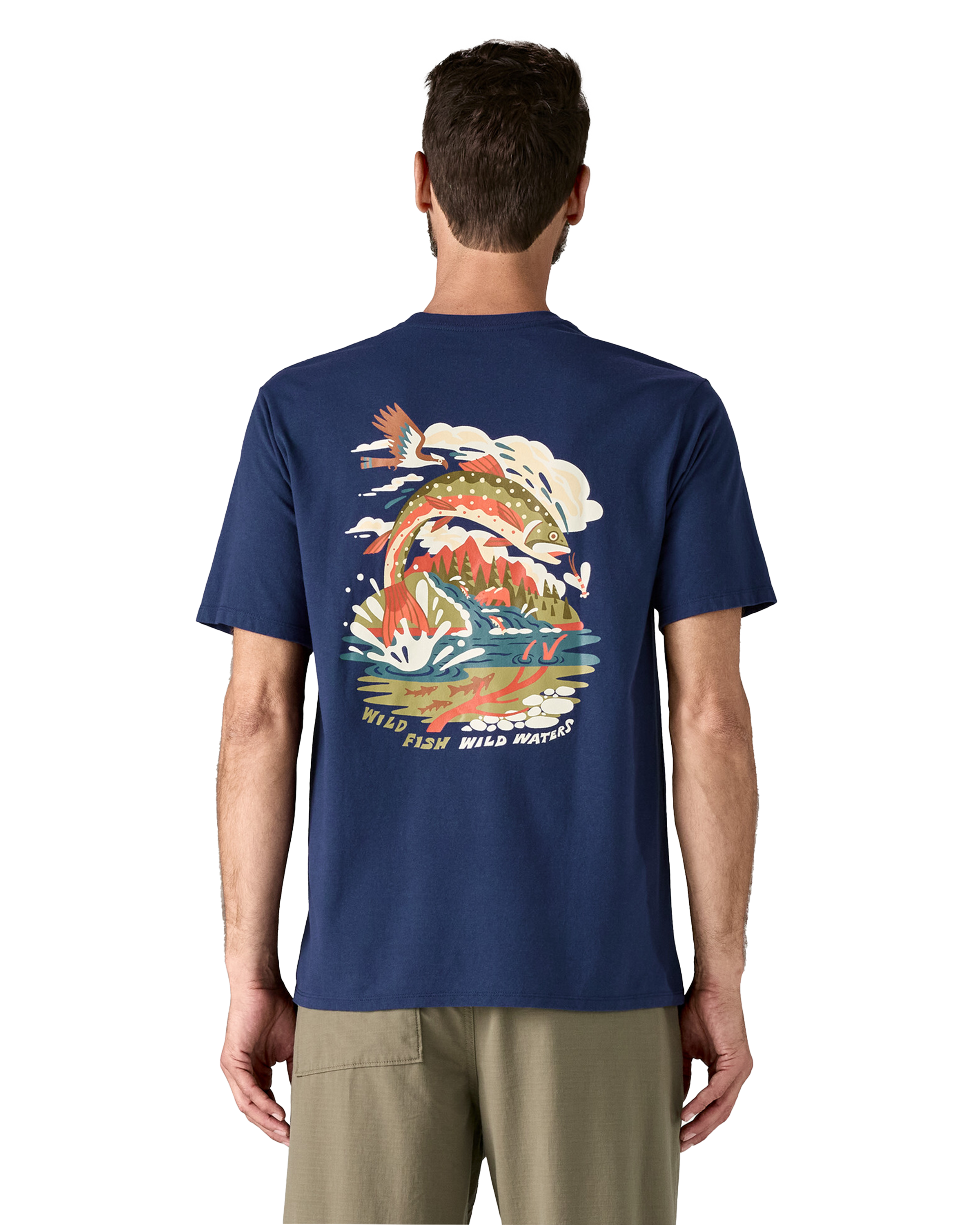 Men's Take a Stand Responsibili-Tee Pine Stream: Clement Blue