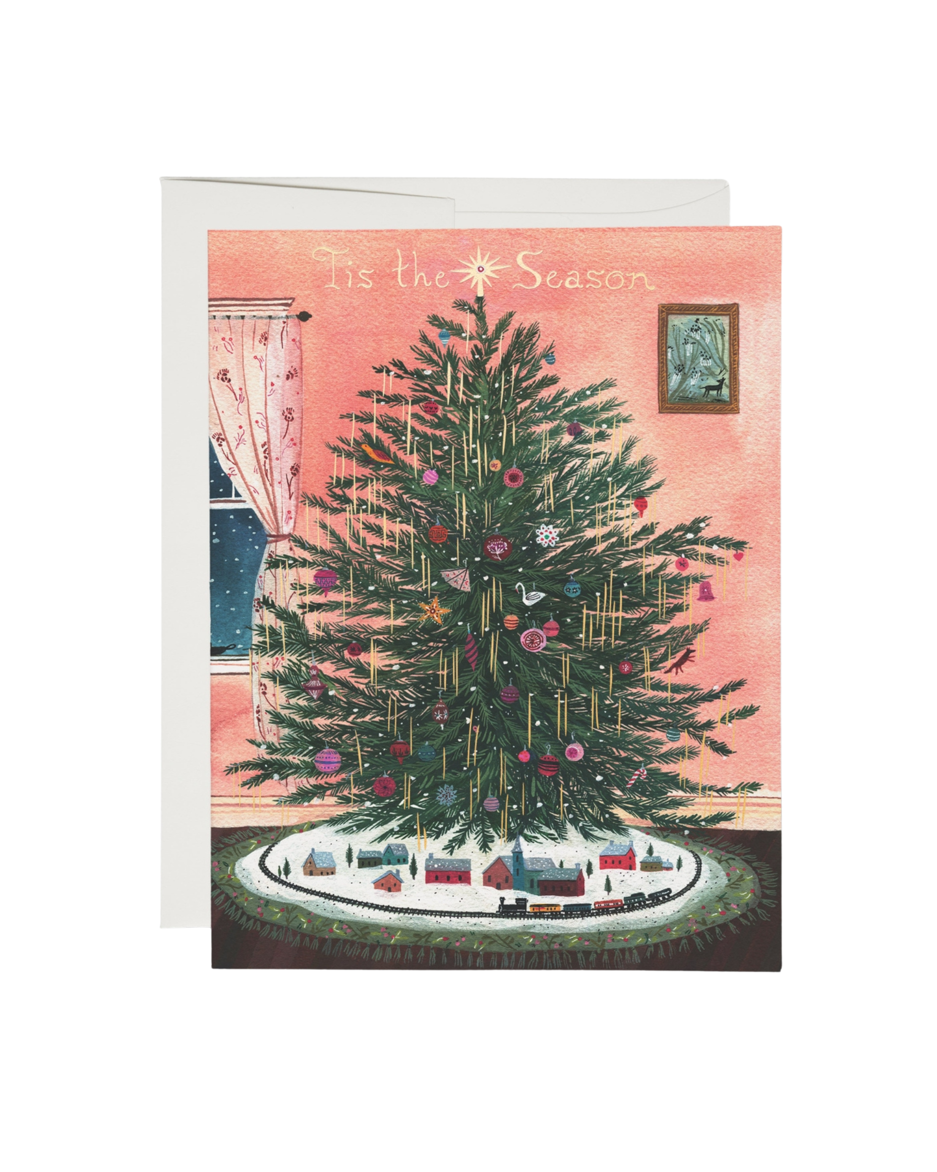 Tinsel Tree Holiday Card