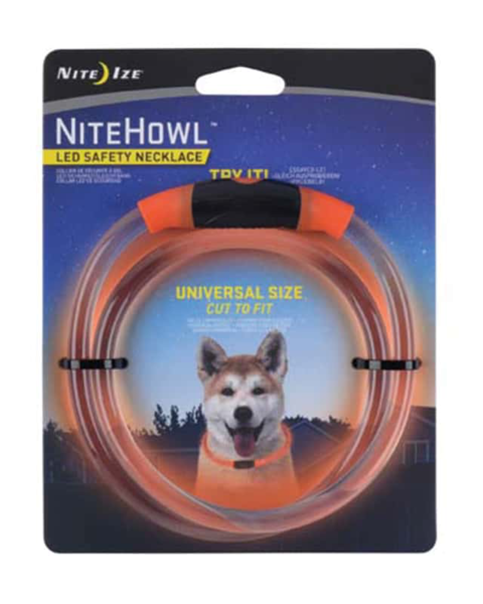 NiteHowl LED Safety Necklace Orange