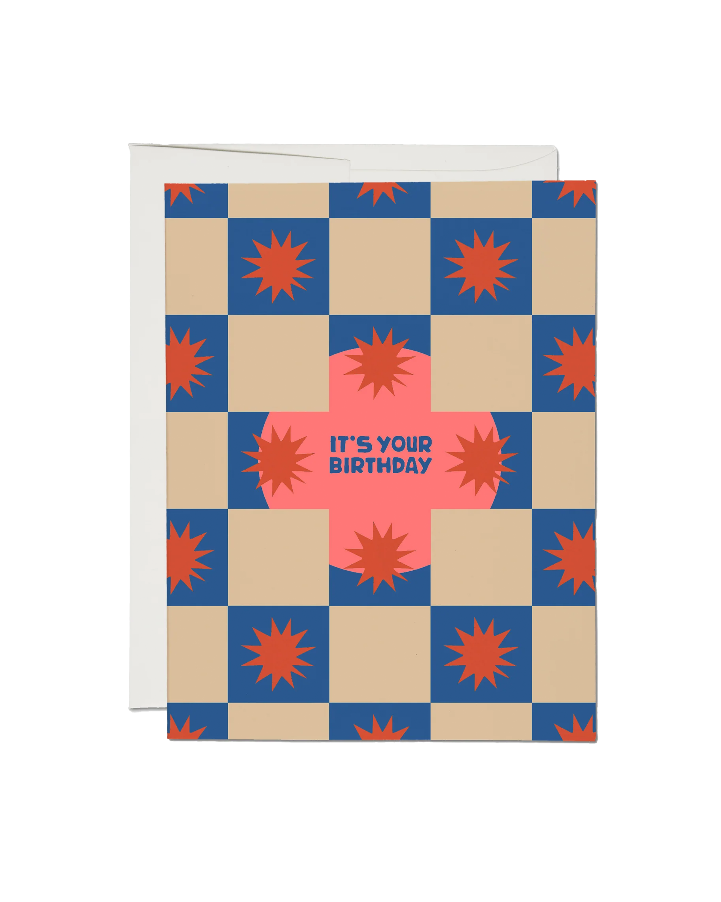 Squares and Bursts Birthday Card