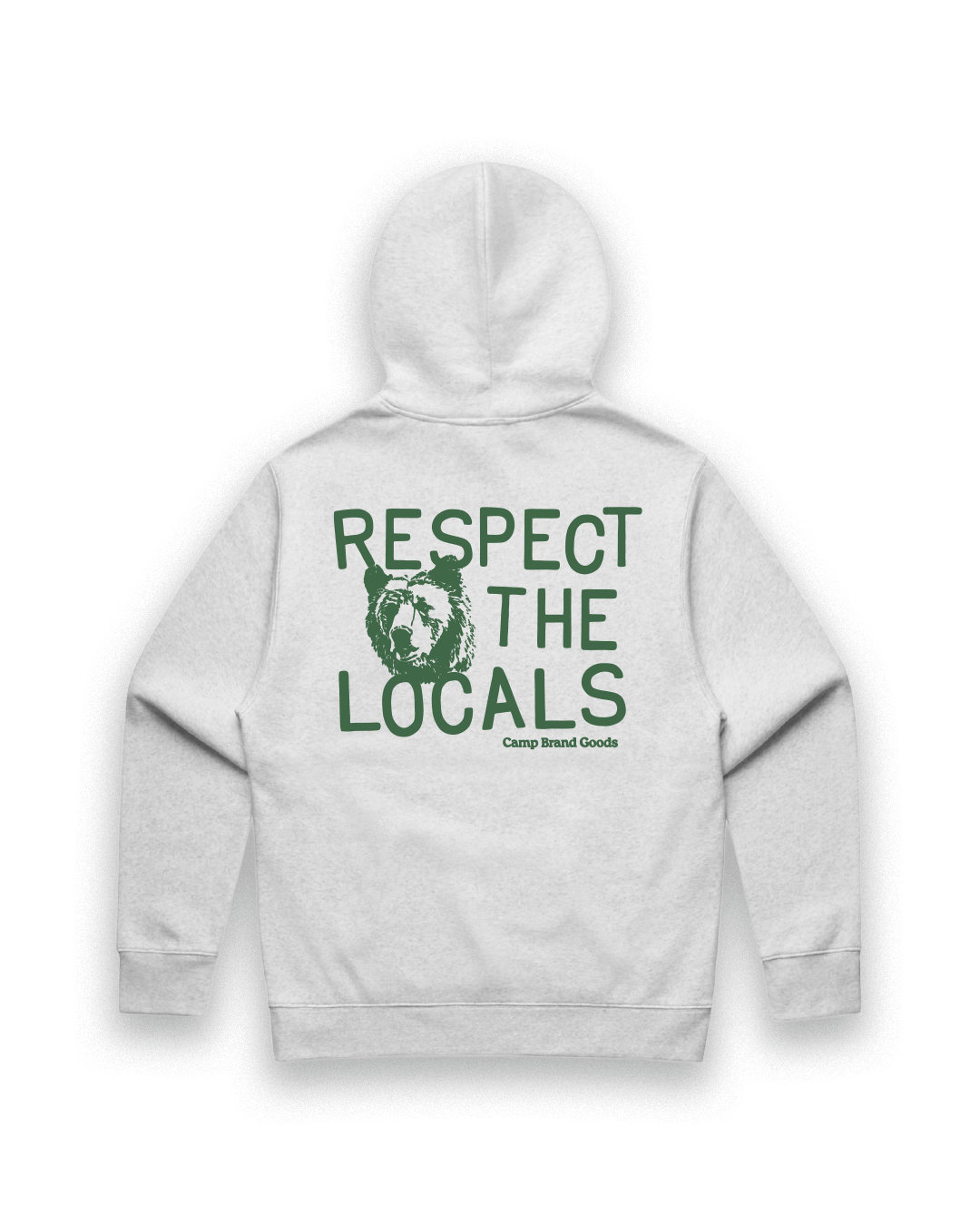 Respect Relaxed Fleece Hoodie - White Heather