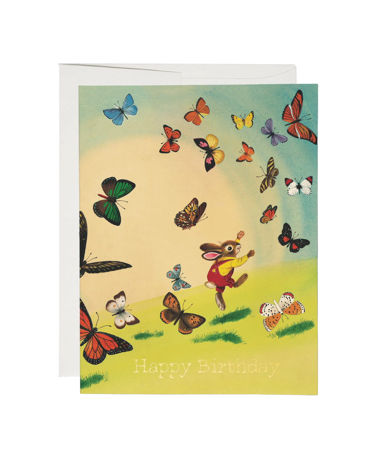 Richard Scarry Bunny and Butterflies Card