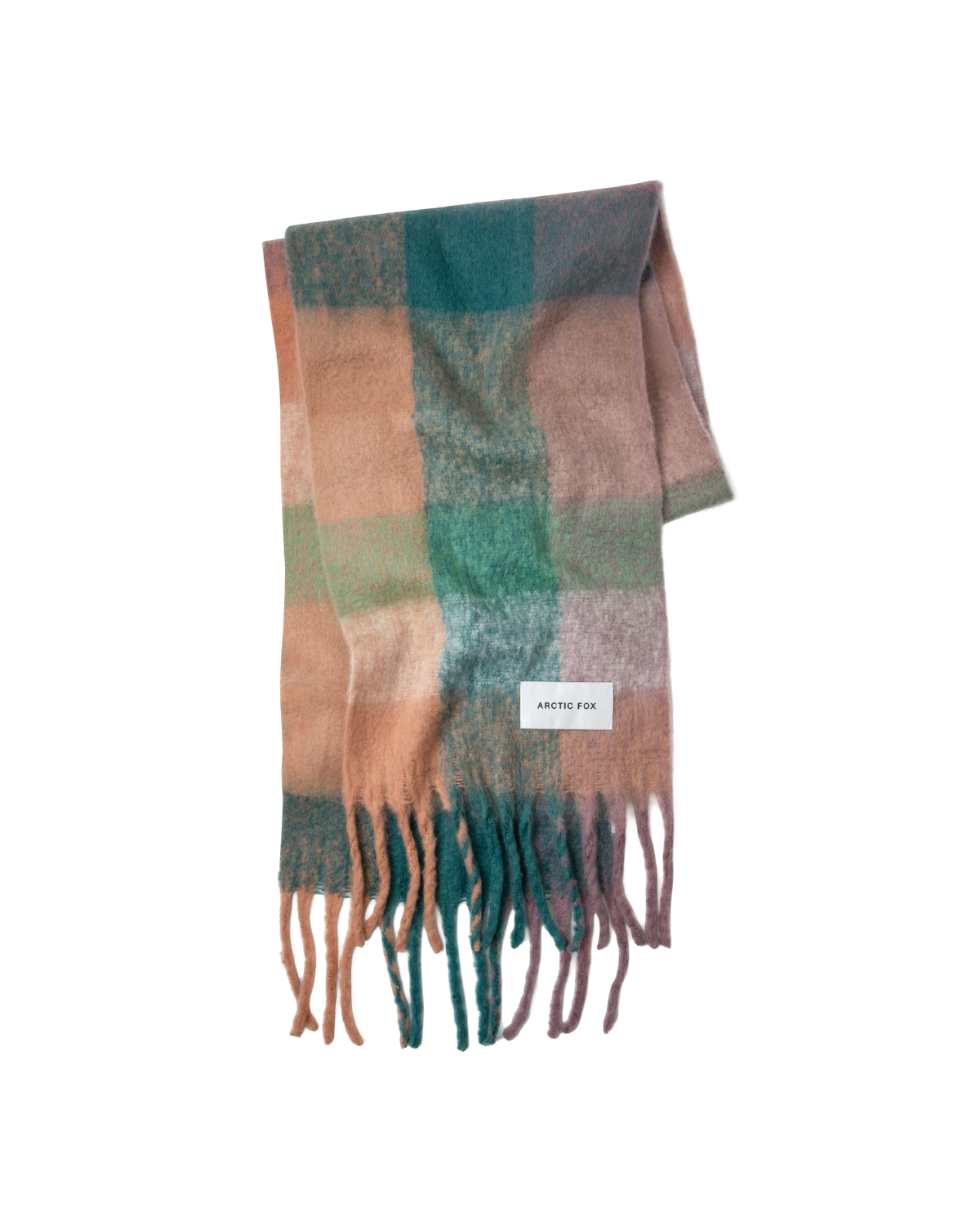 The Reykjavik Check Scarf - Dusky Lilac