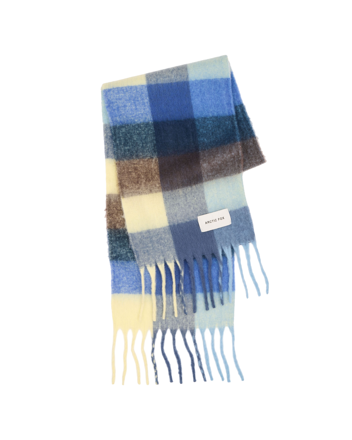 The Reykjavik Check Scarf - Moonlit Haze