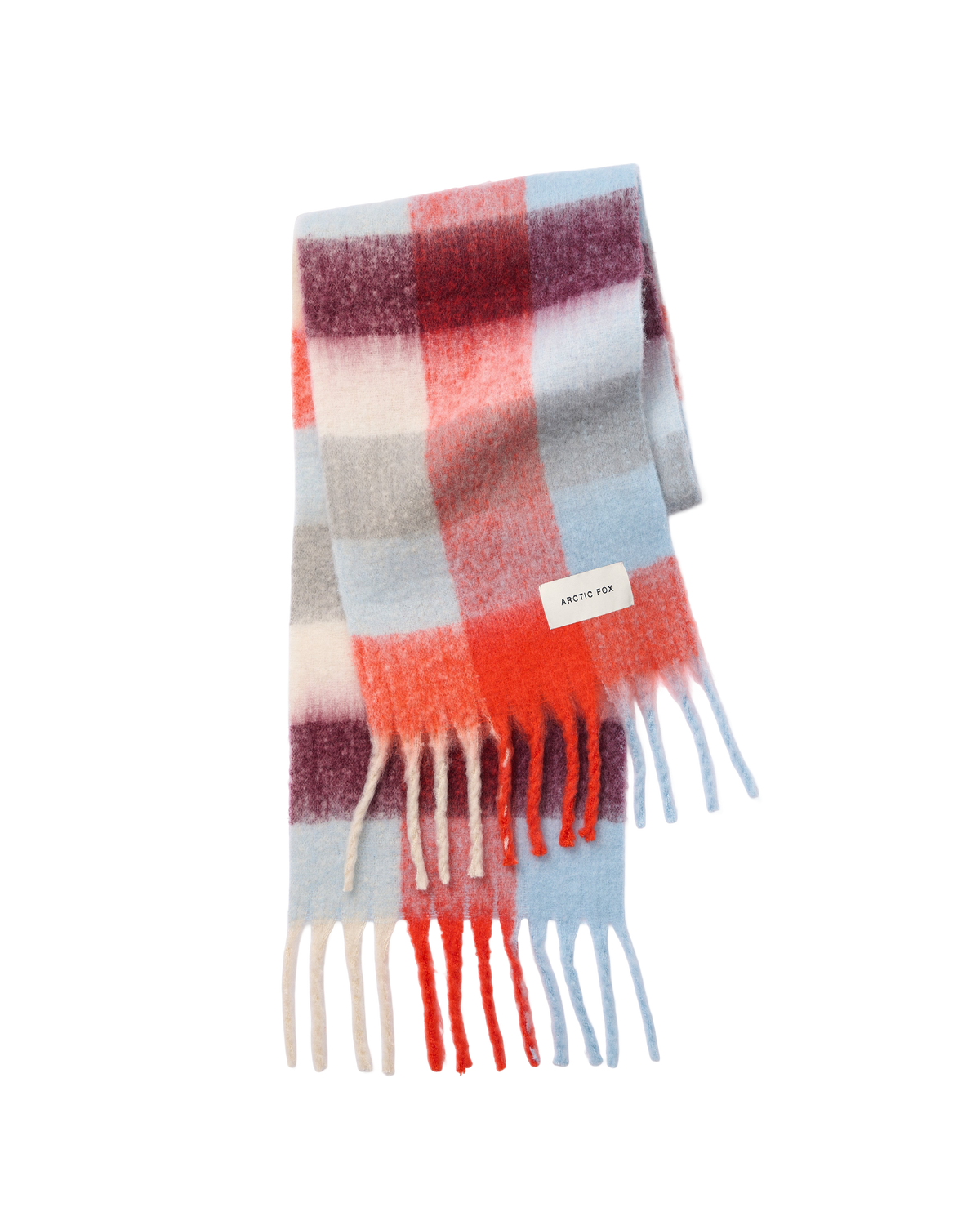 The Reykjavik Check Scarf - Volcanic Sky