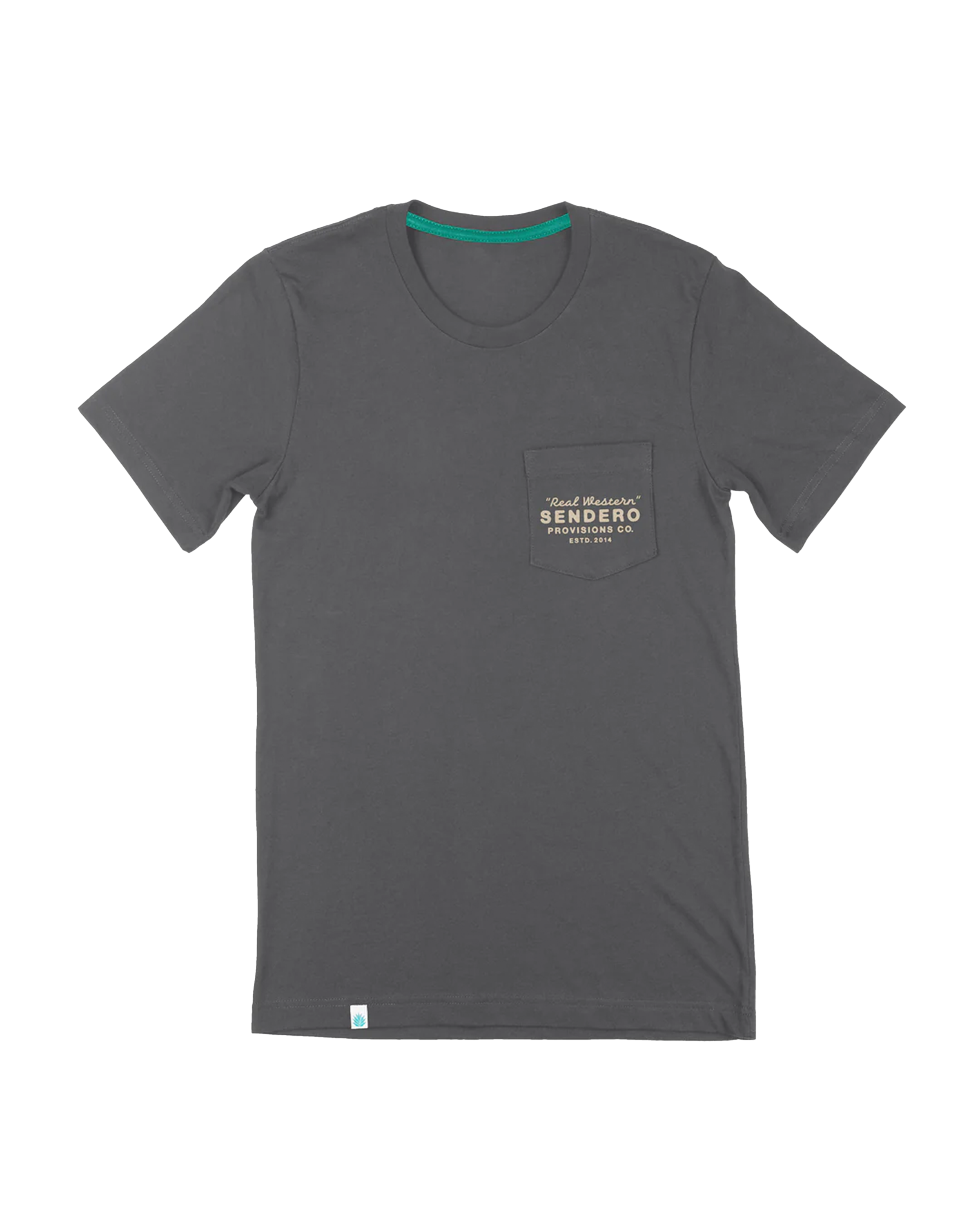 Real Western Pocket T-Shirt - Charcoal