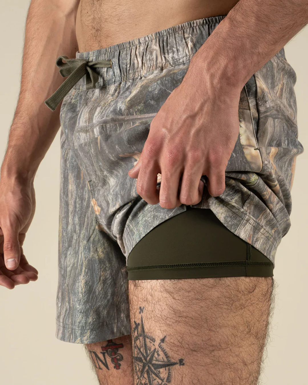 Men's Barton Elastic Boardshort - Will Tree Camo
