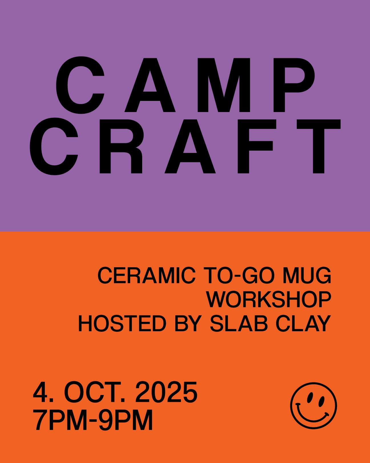 CAMPCRAFT - SLAB CLAY WORKSHOP NIGHT 2