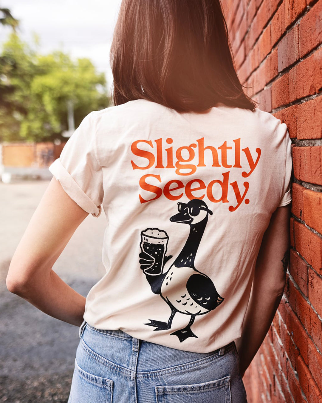 Slightly Seedy Vintage T-Shirt - Off White