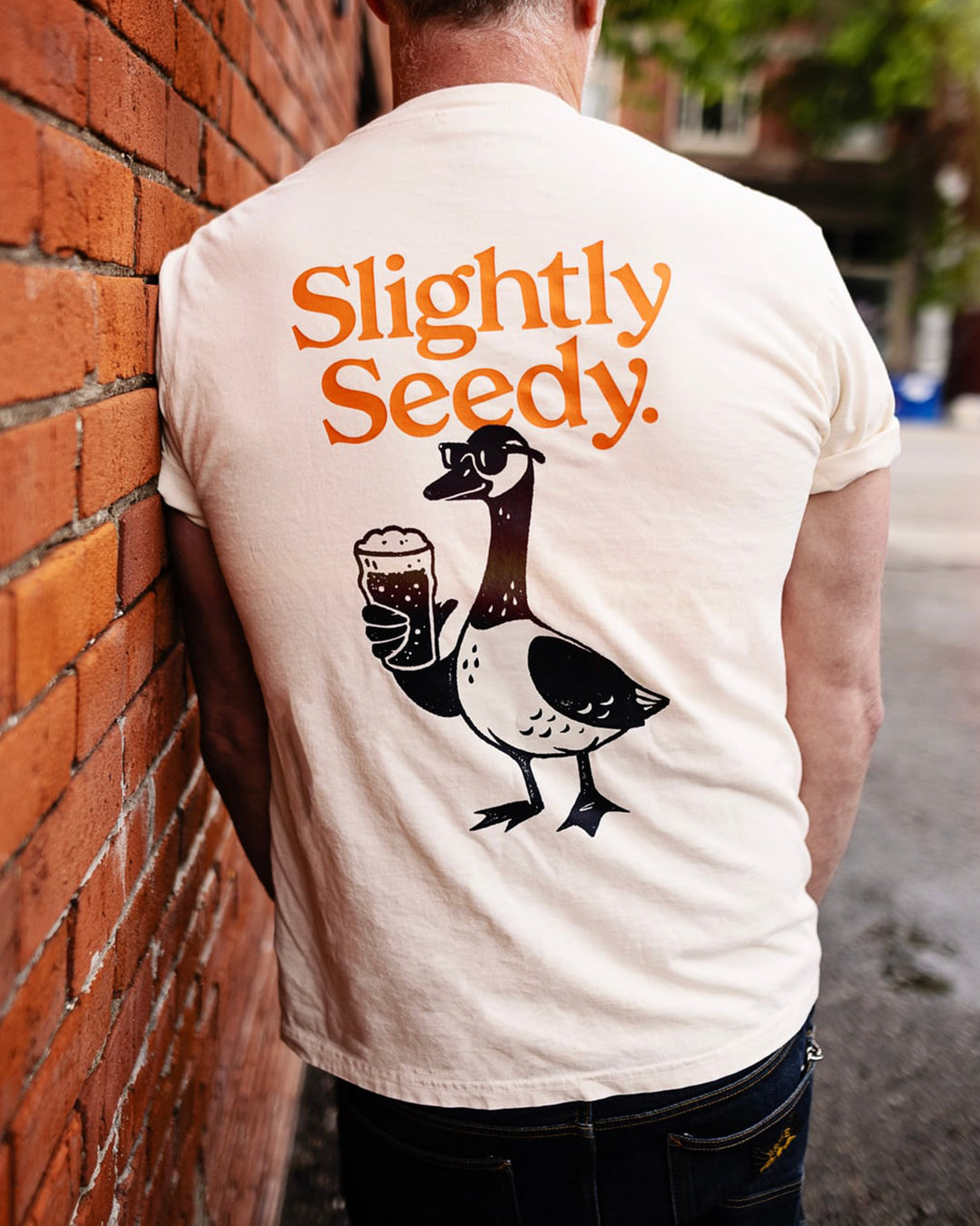 Slightly Seedy Vintage T-Shirt - Off White