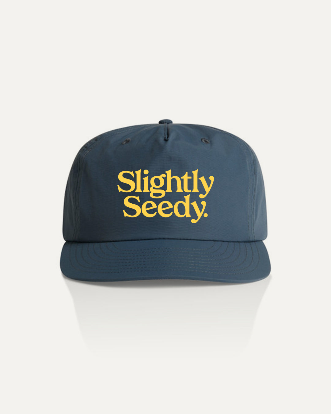 Slightly Seedy Nylon Camp Hat - Petrol Blue
