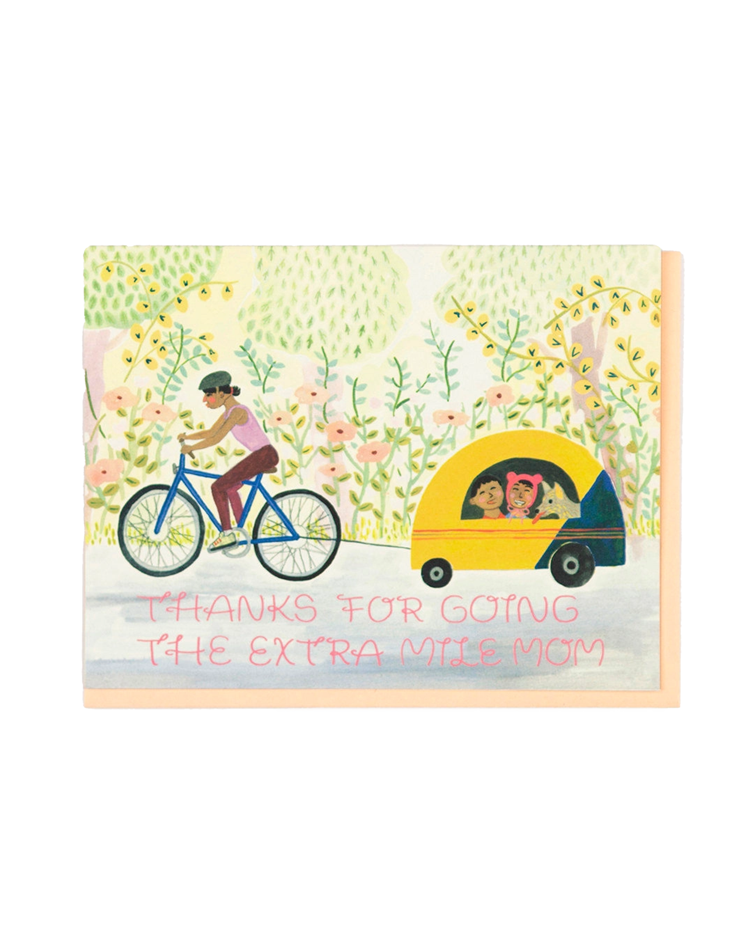 Mom Biking Card