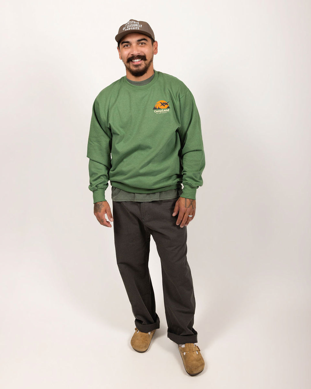 Loon Lake Everyday Crewneck - Balsam Green