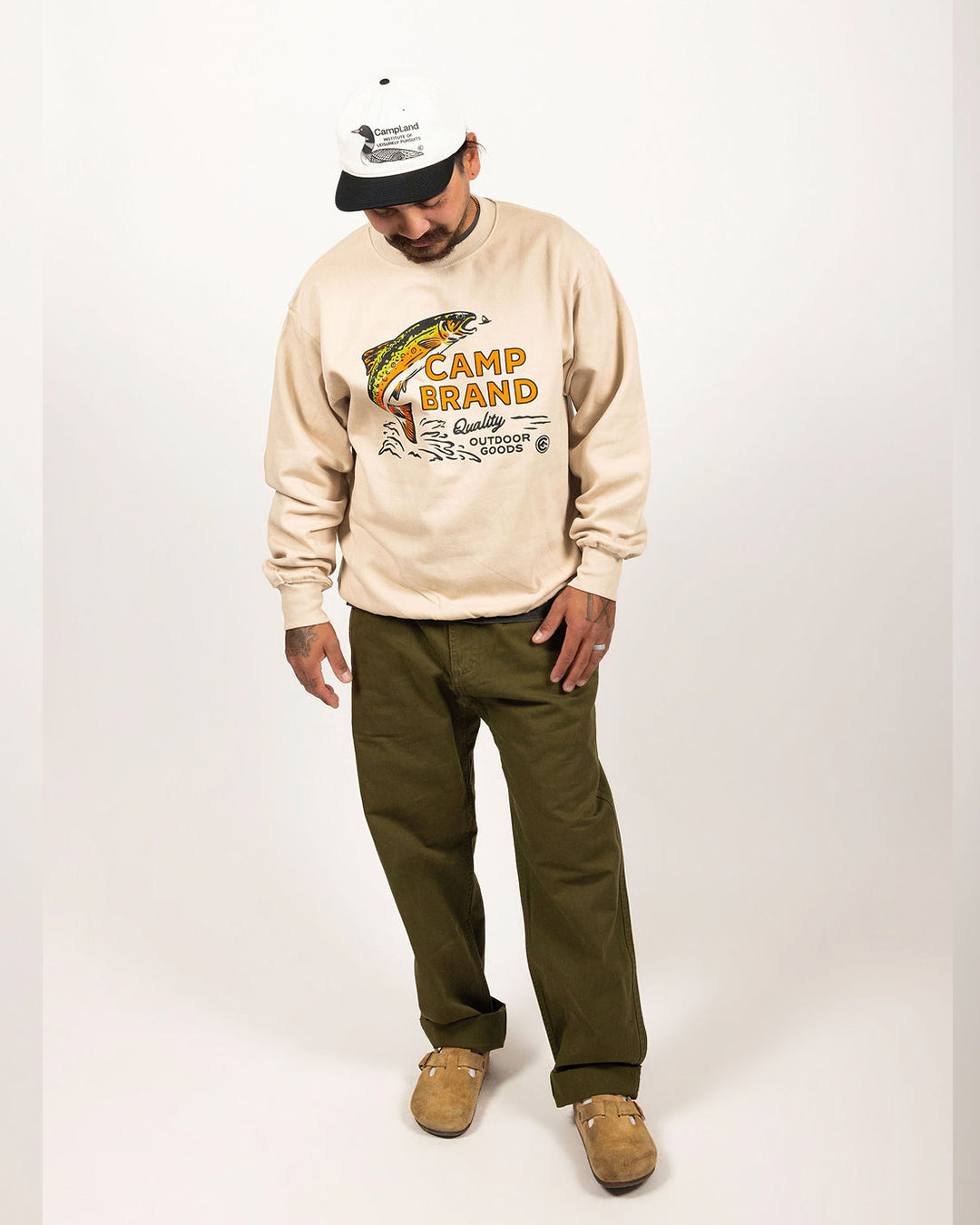 Tight Lines Everyday Crewneck - Sand