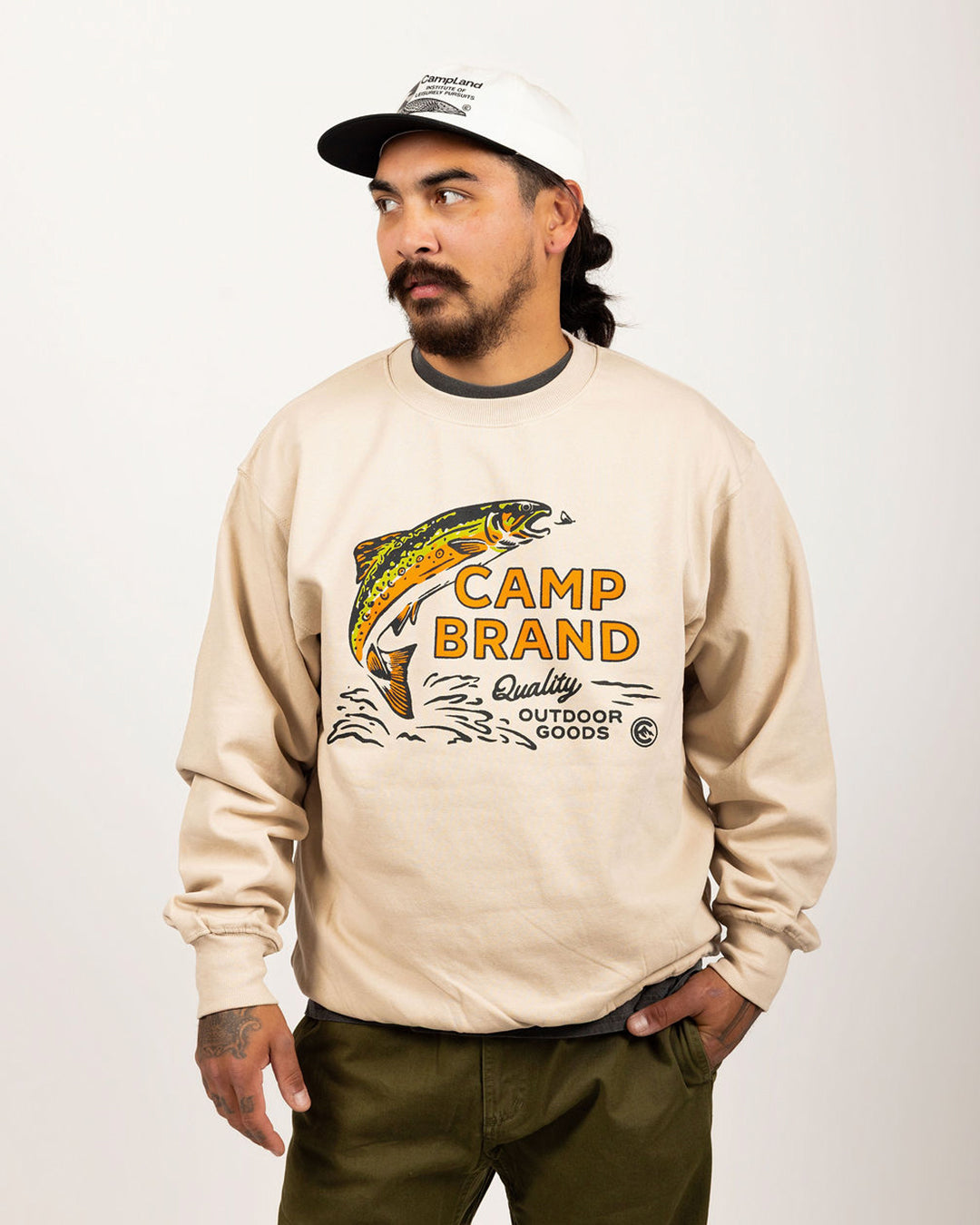 Tight Lines Everyday Crewneck - Sand