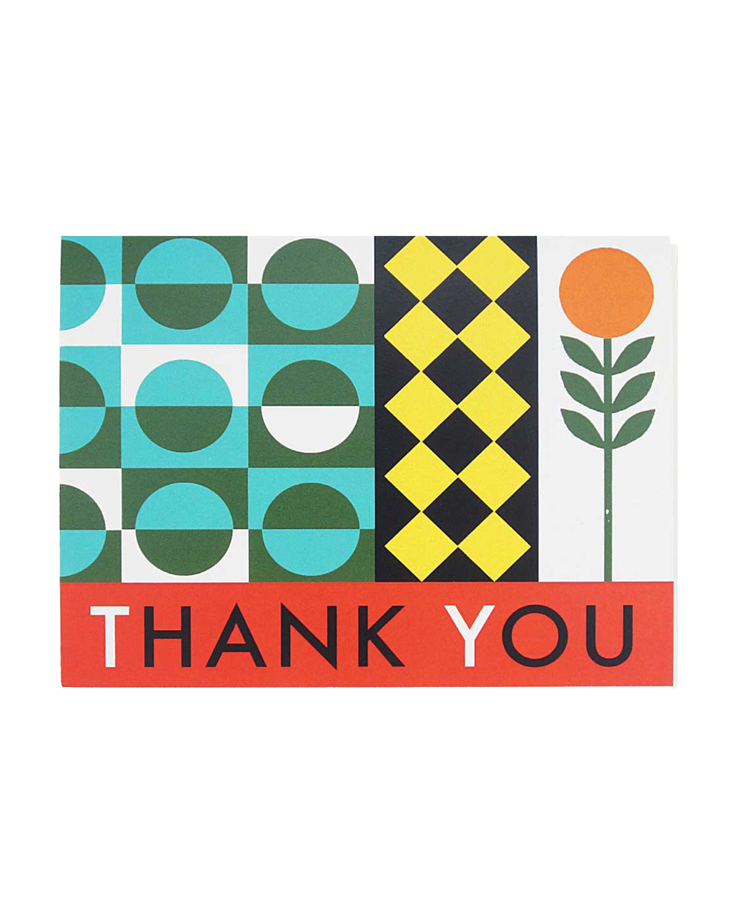Geometric Thank You Card