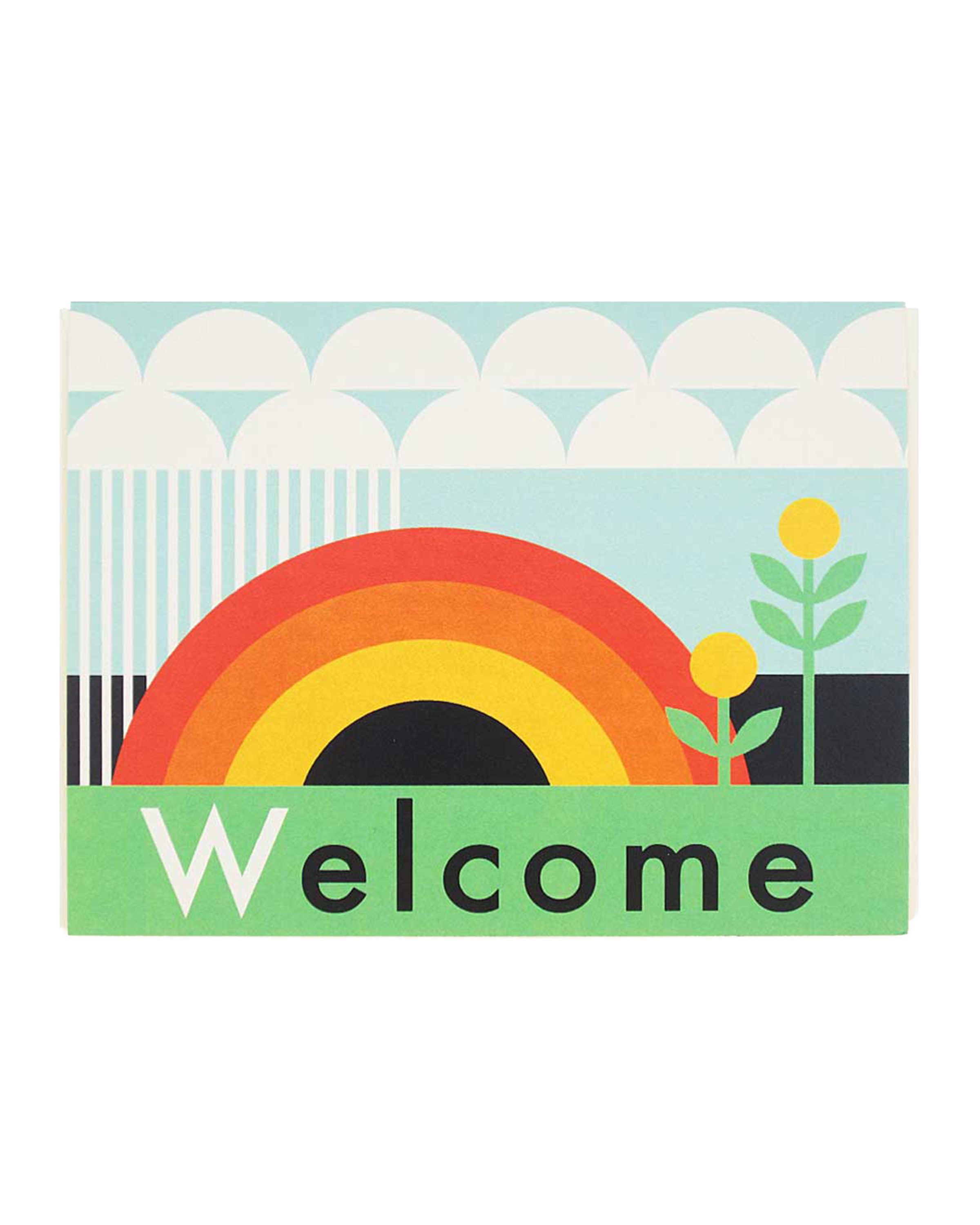 Geometric Welcome Card