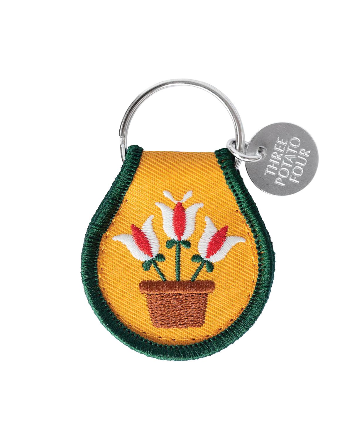 Patch Keychain - Potted Tulips