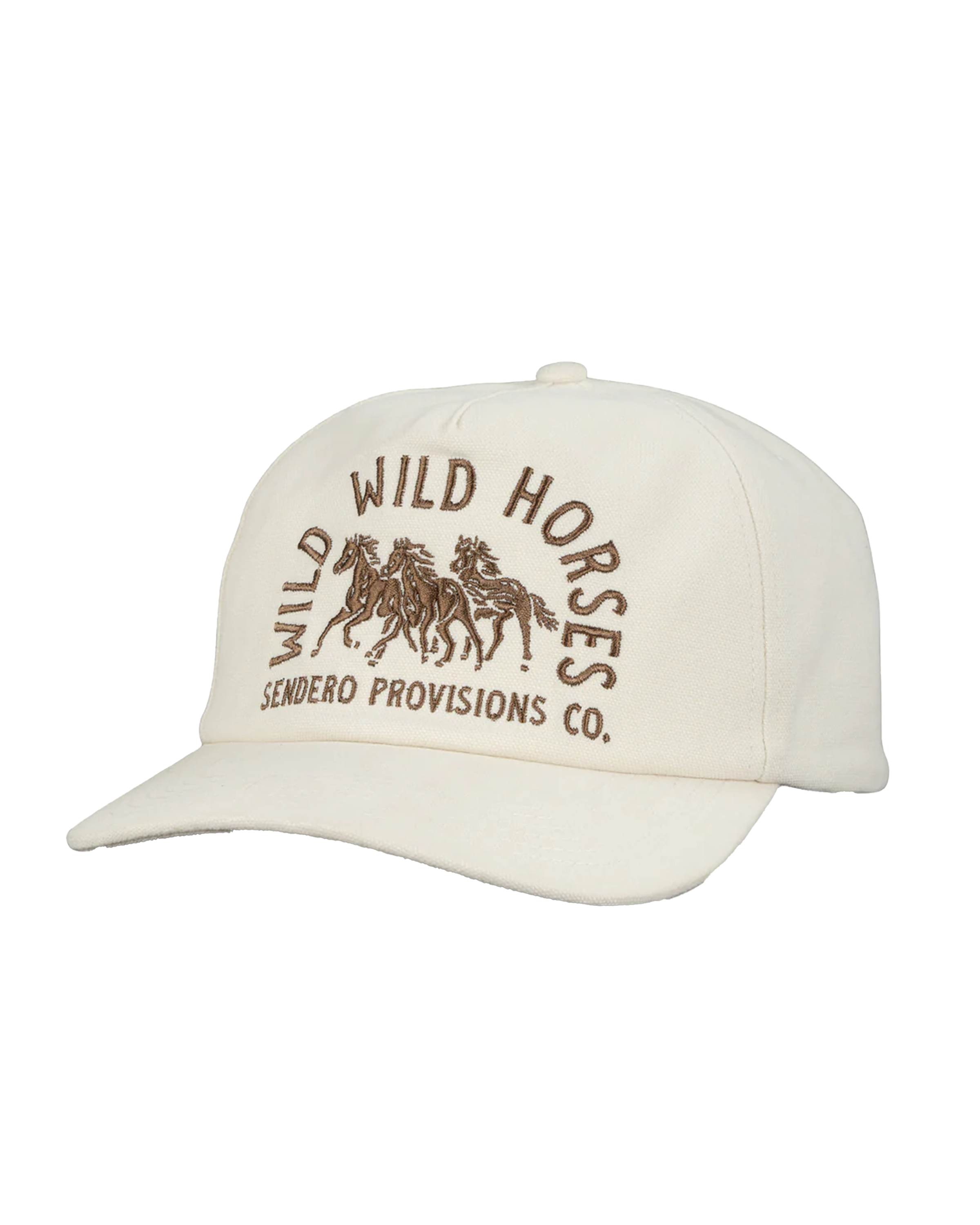Wild Wild Horses Hat - Cream/Brown