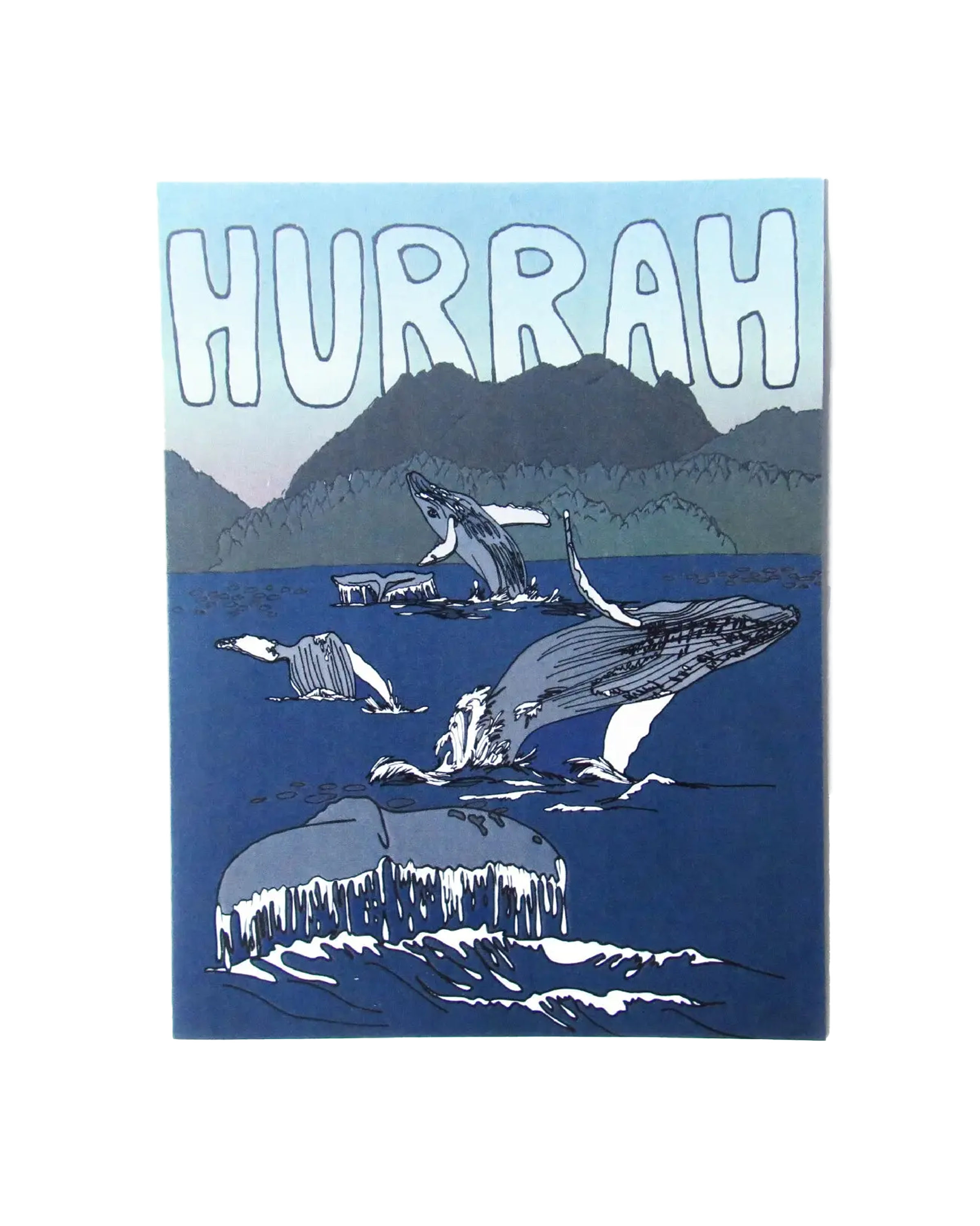 Hurrah Whales Card