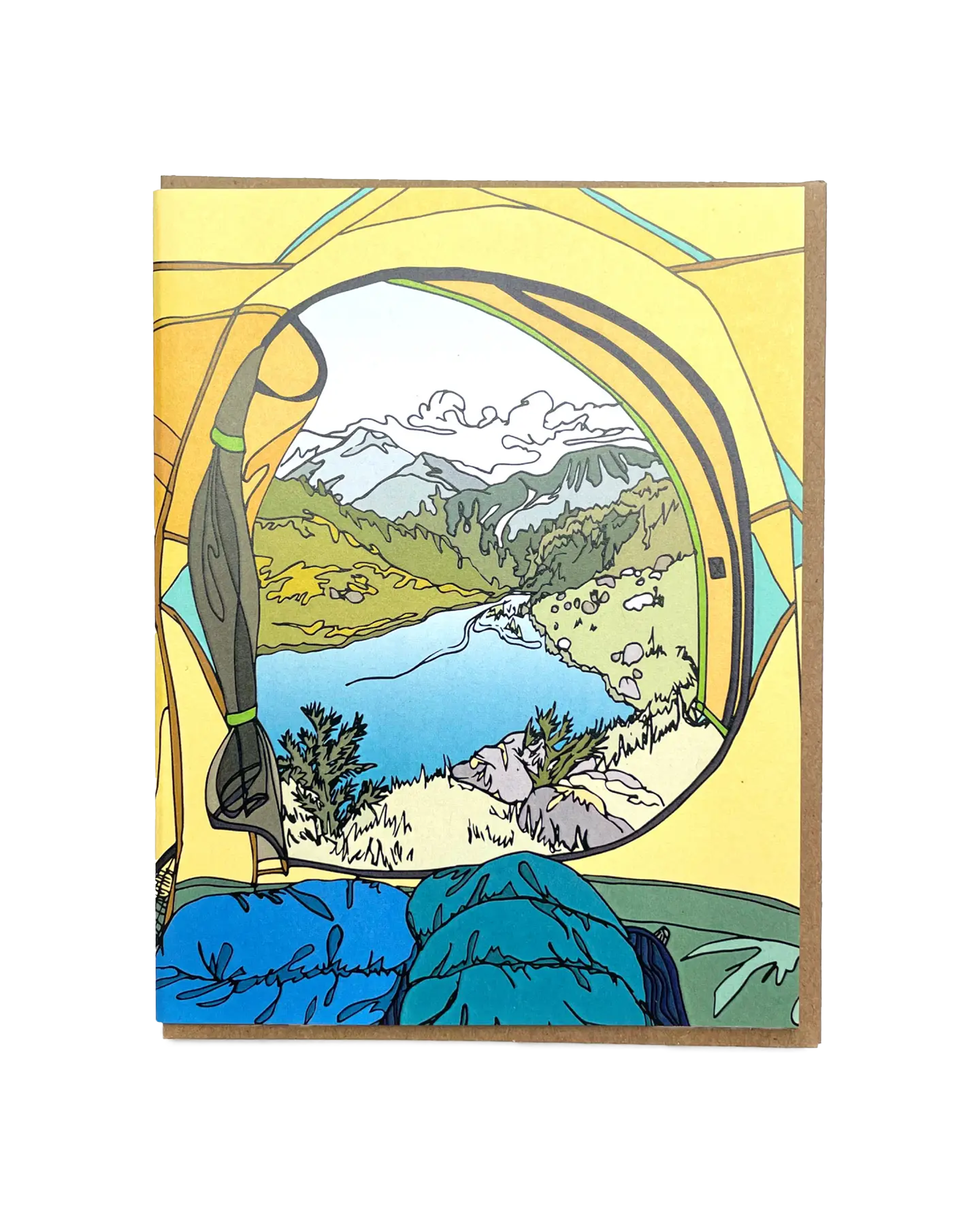Tent Views Camping Card